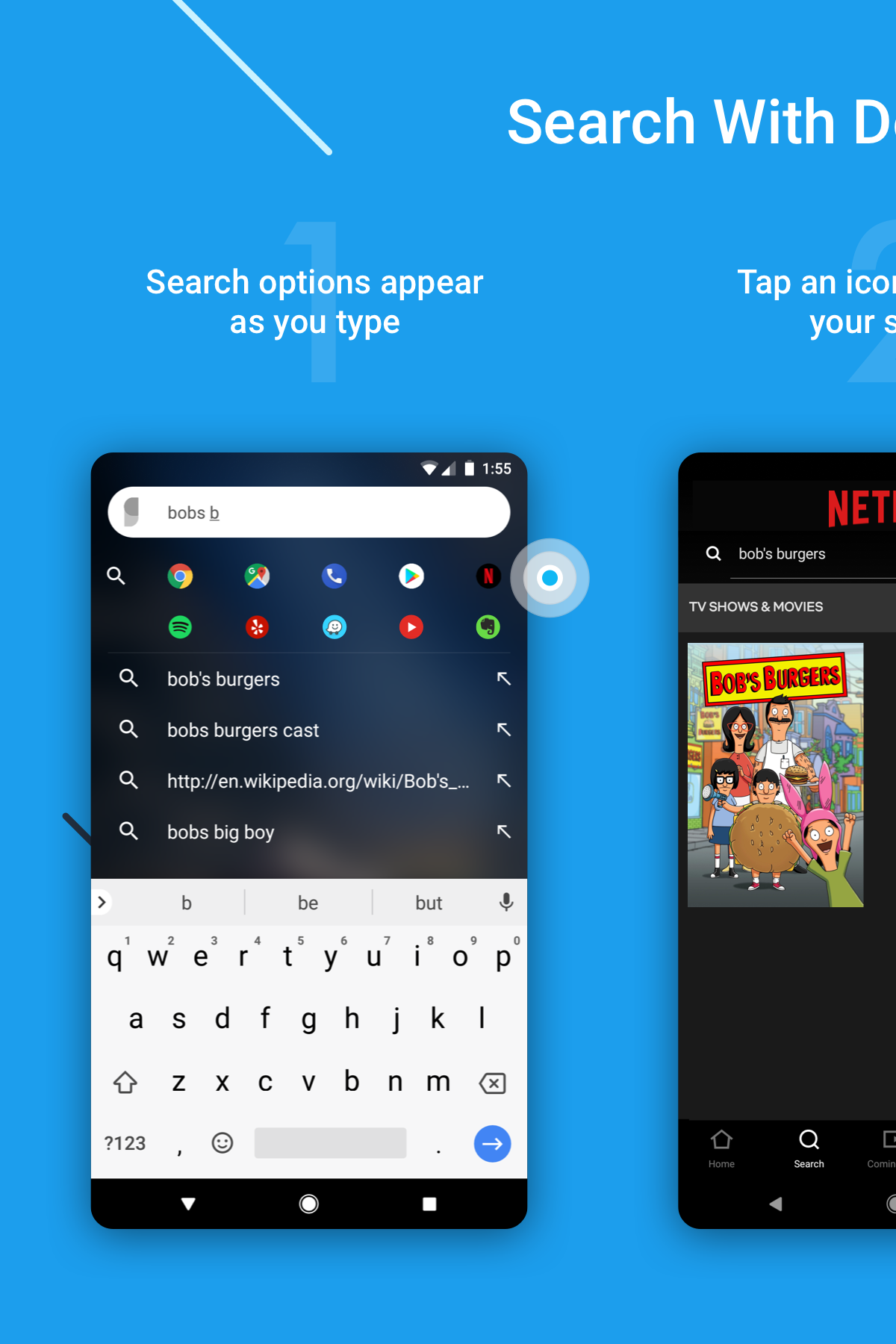 اسکرین شات 5 برنامه Sesame Search & Shortcuts