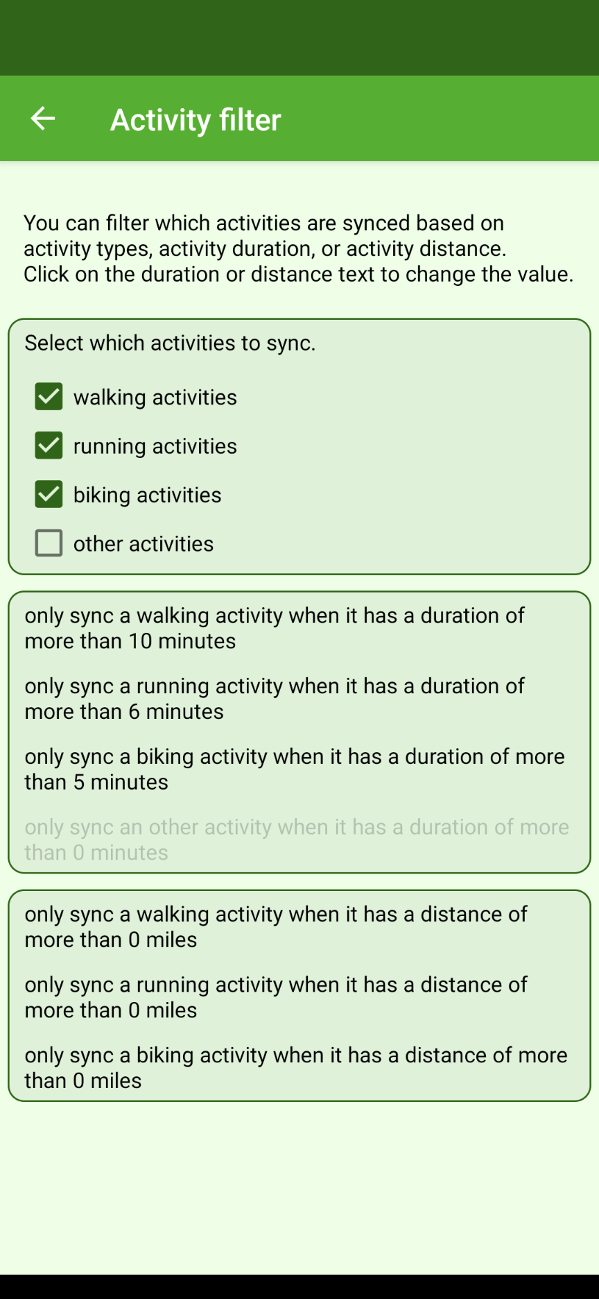 اسکرین شات 4 برنامه Health Sync