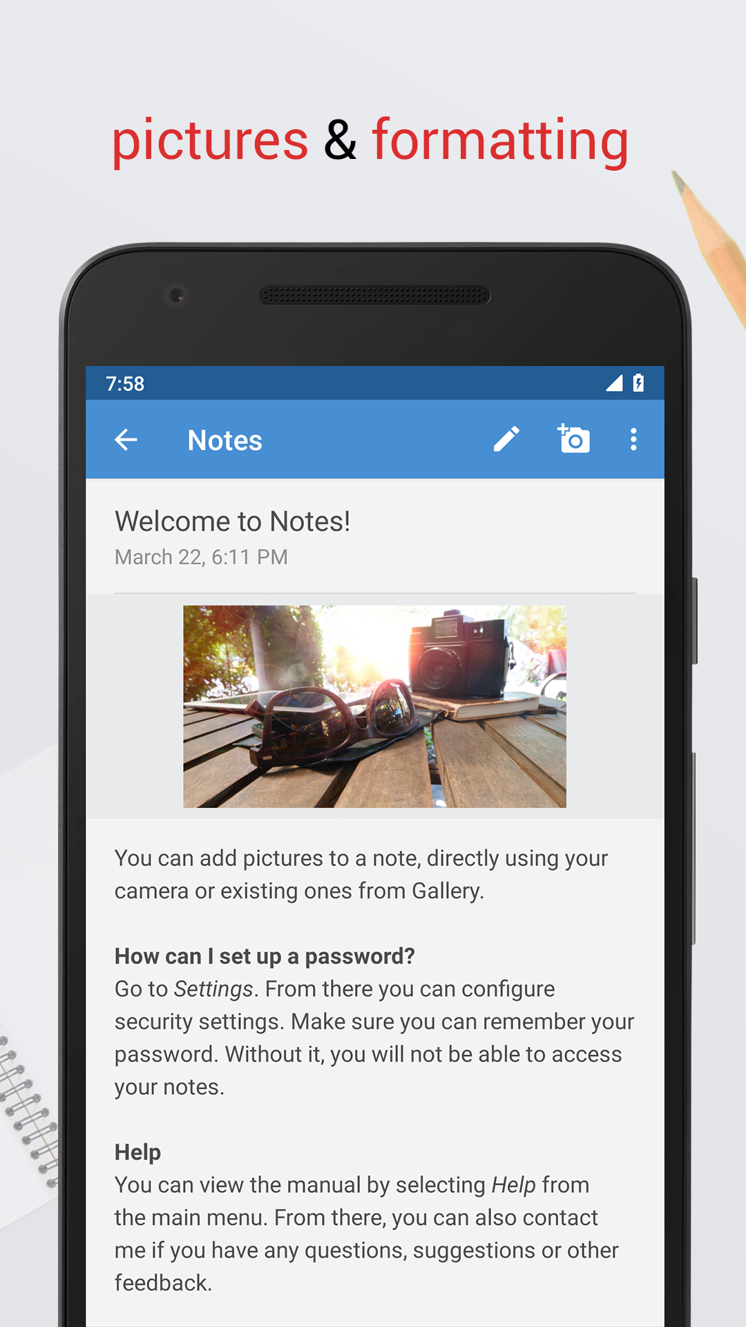 اسکرین شات 2 برنامه Notes