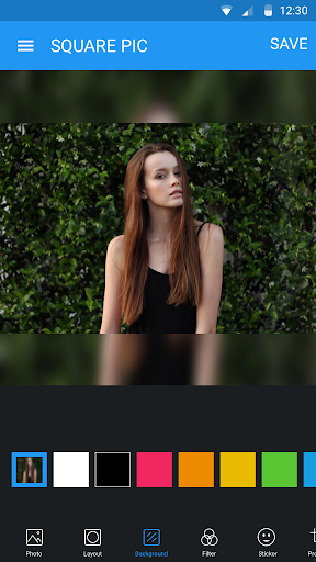 اسکرین شات 1 برنامه Square Pic - No Crop Photo Editor for Instagram