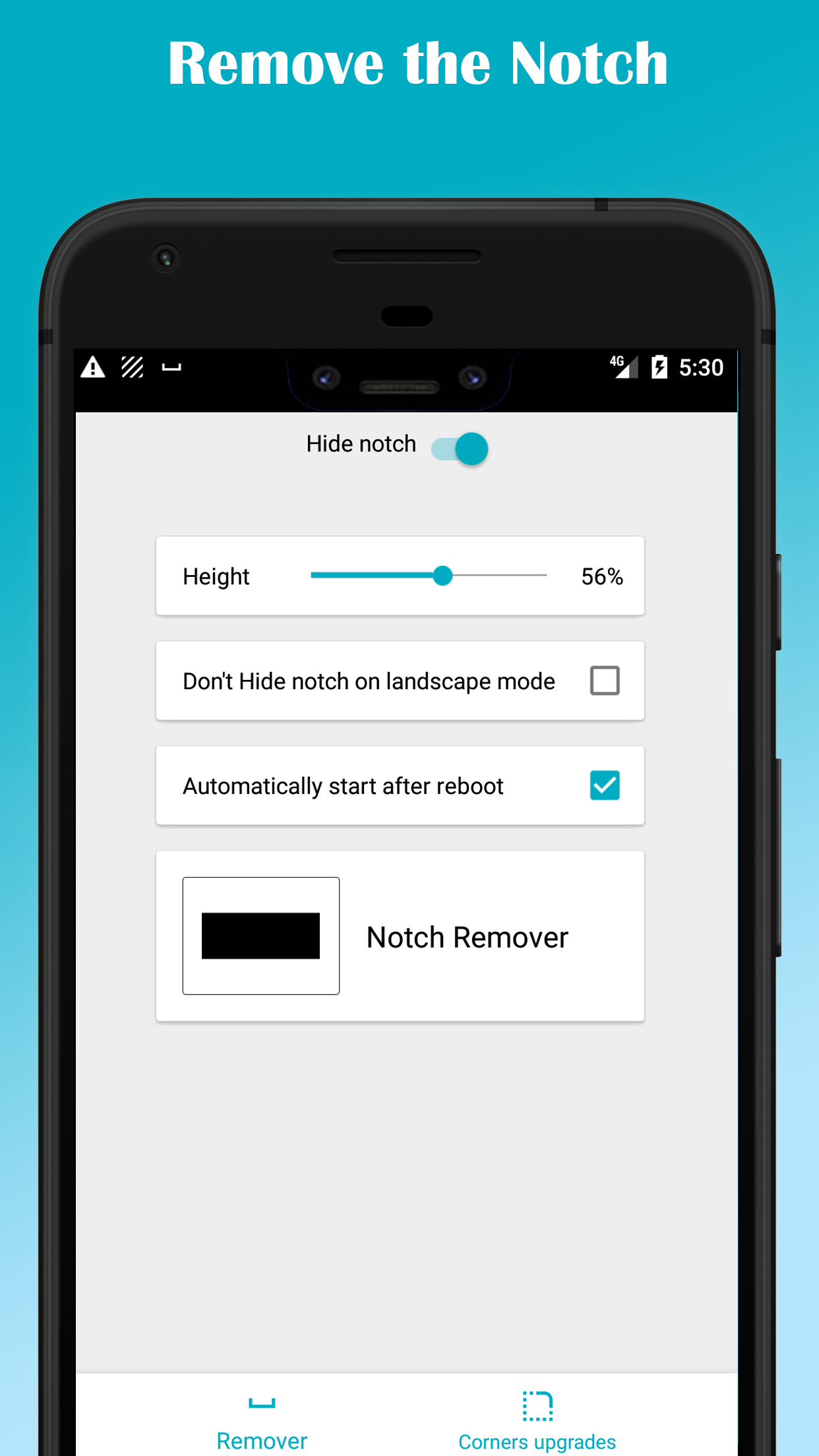 اسکرین شات 2 برنامه Notch Remover