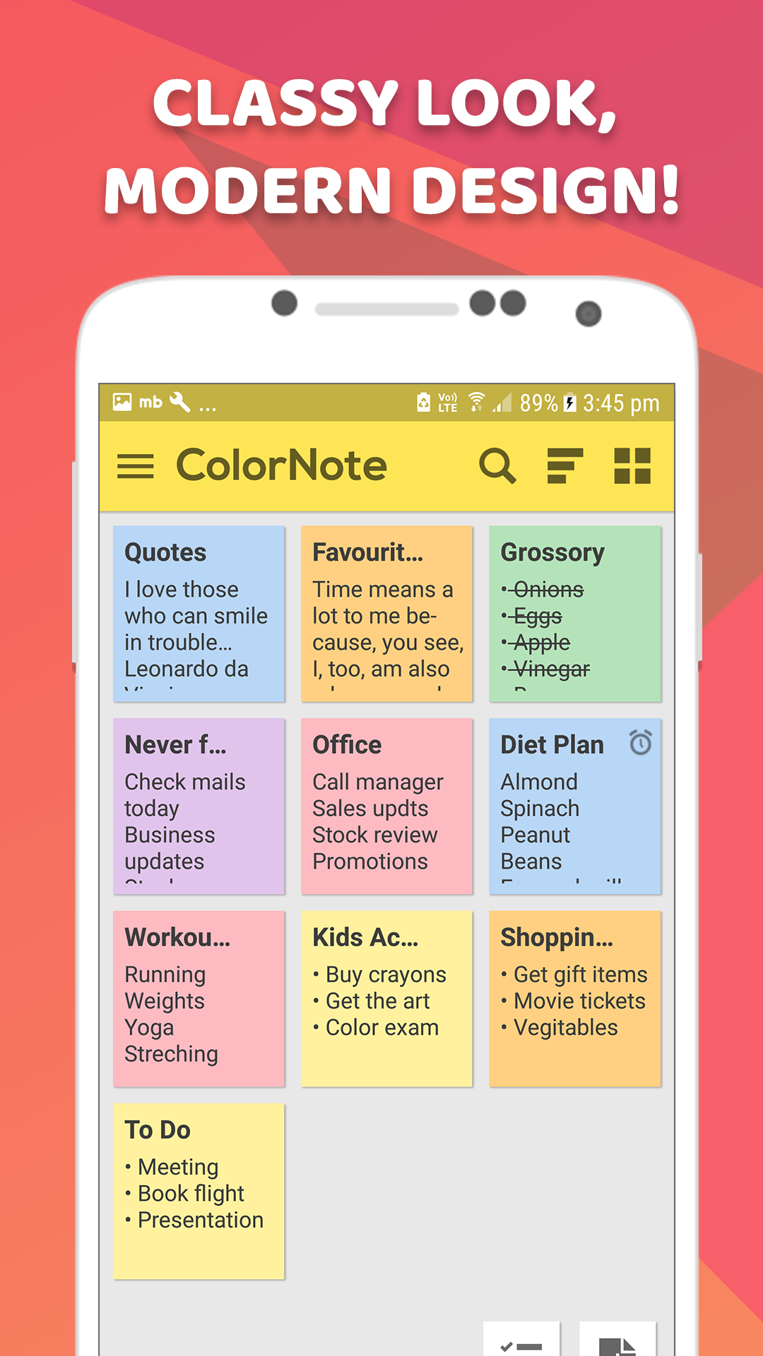 اسکرین شات 5 برنامه Color Notes