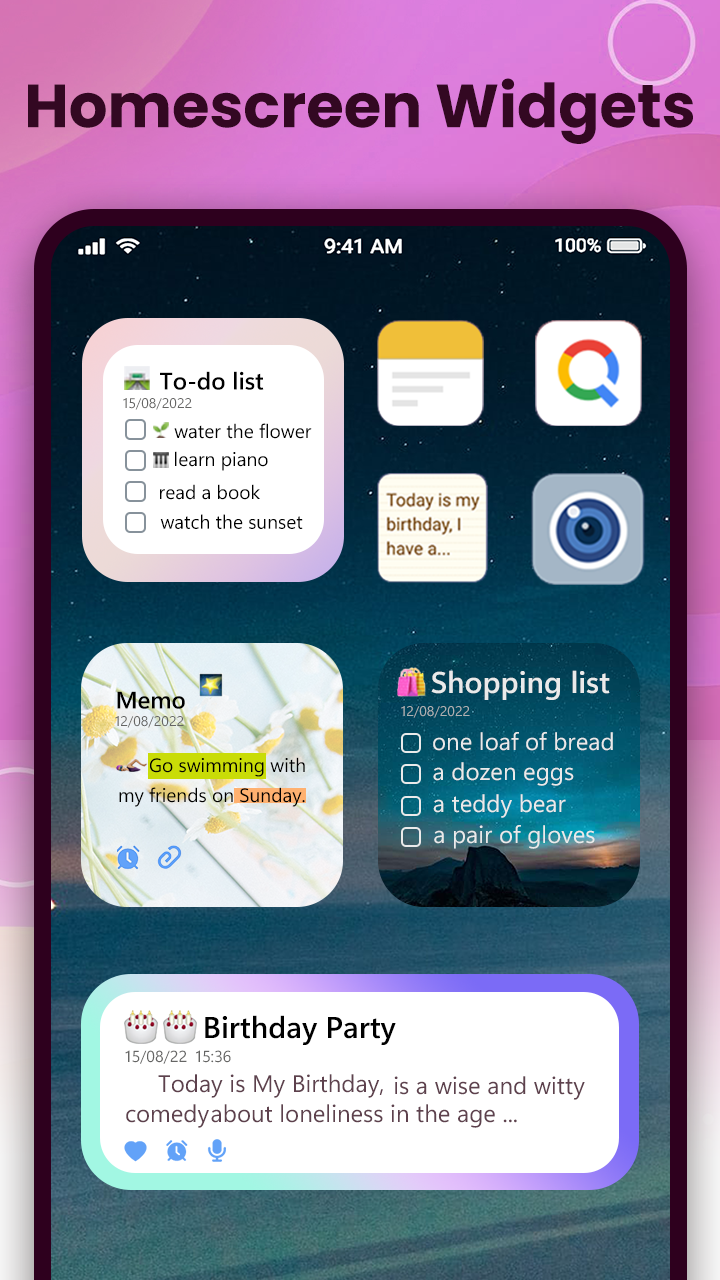 اسکرین شات 8 برنامه Notepad - Notes, Easy Notebook