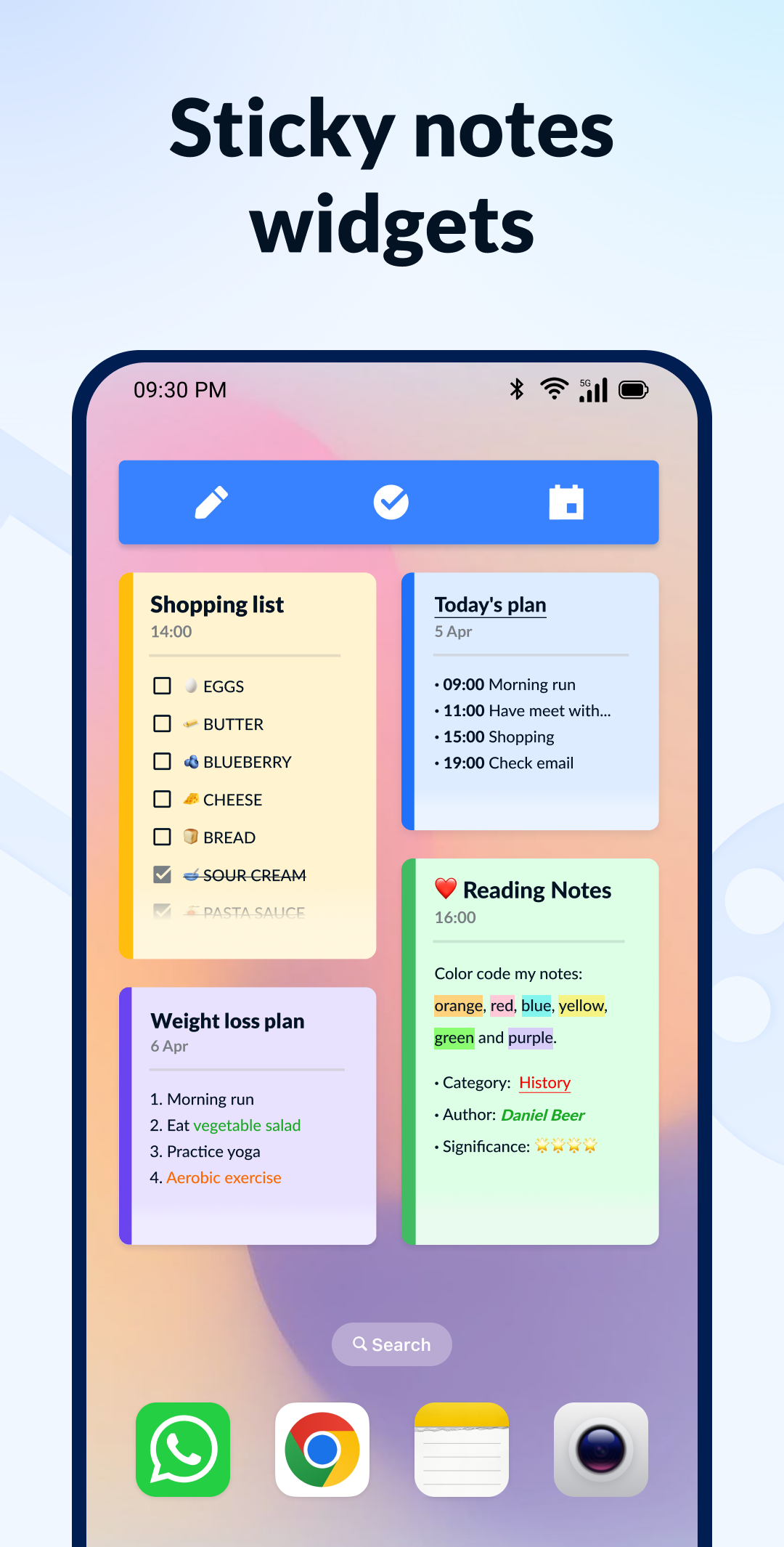 اسکرین شات 6 برنامه Notepad, Notes, Easy Notebook