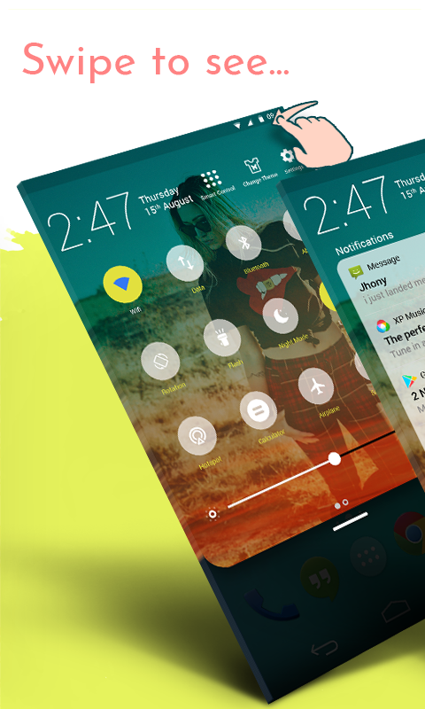 اسکرین شات 6 برنامه Notification Bar Customization