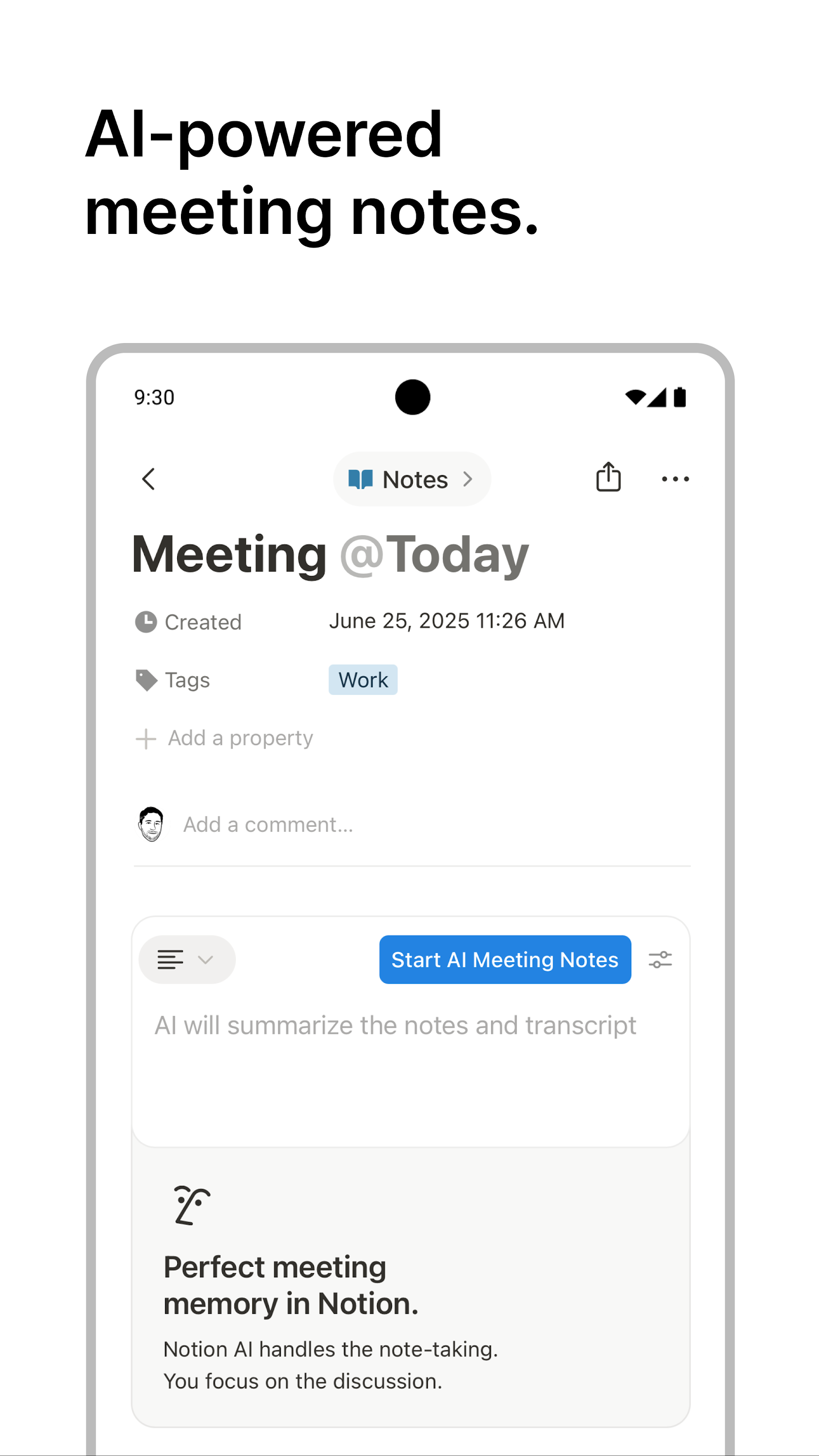 اسکرین شات 3 برنامه Notion: Notes, Tasks, AI