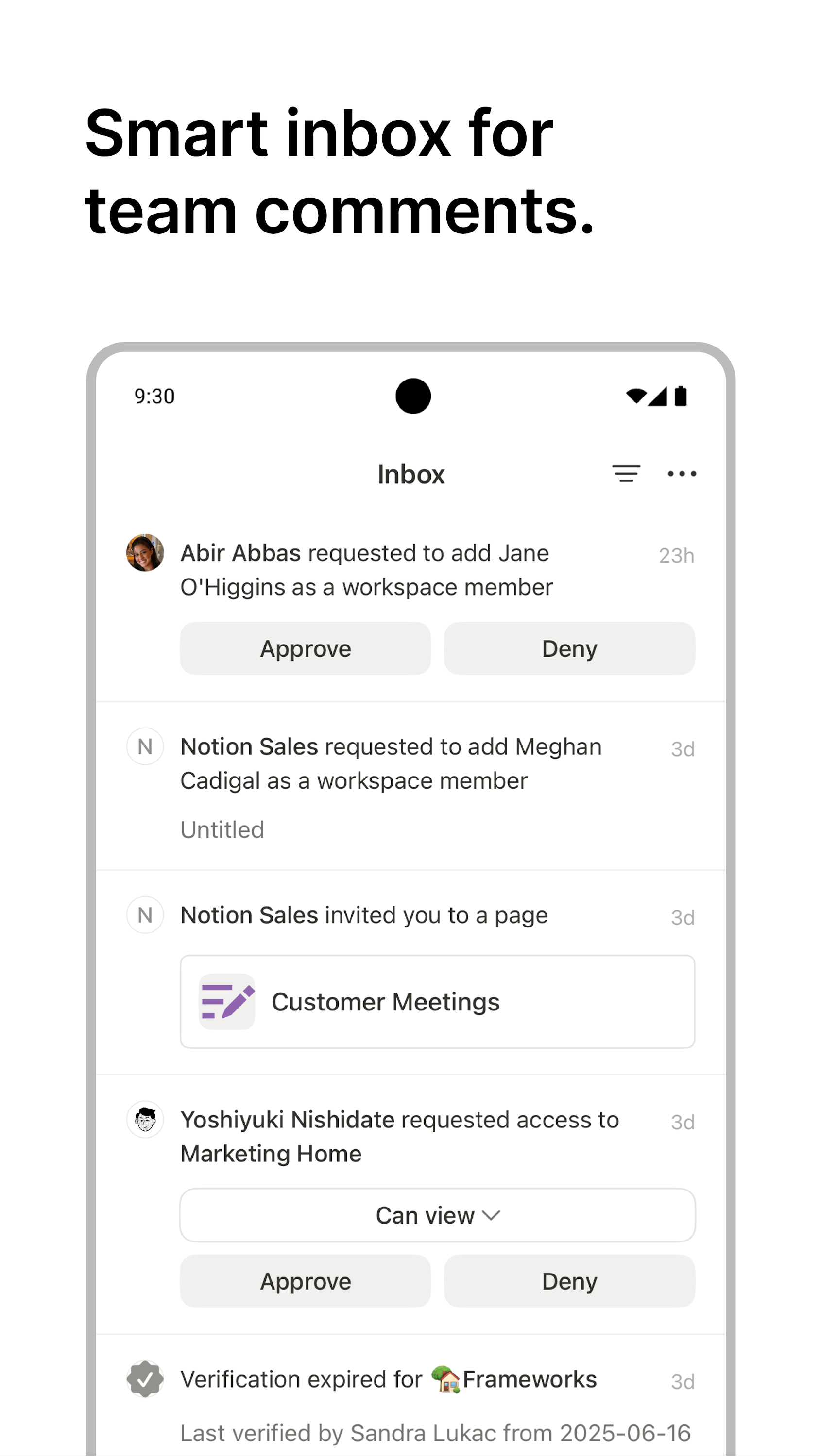 اسکرین شات 5 برنامه Notion: Notes, Tasks, AI