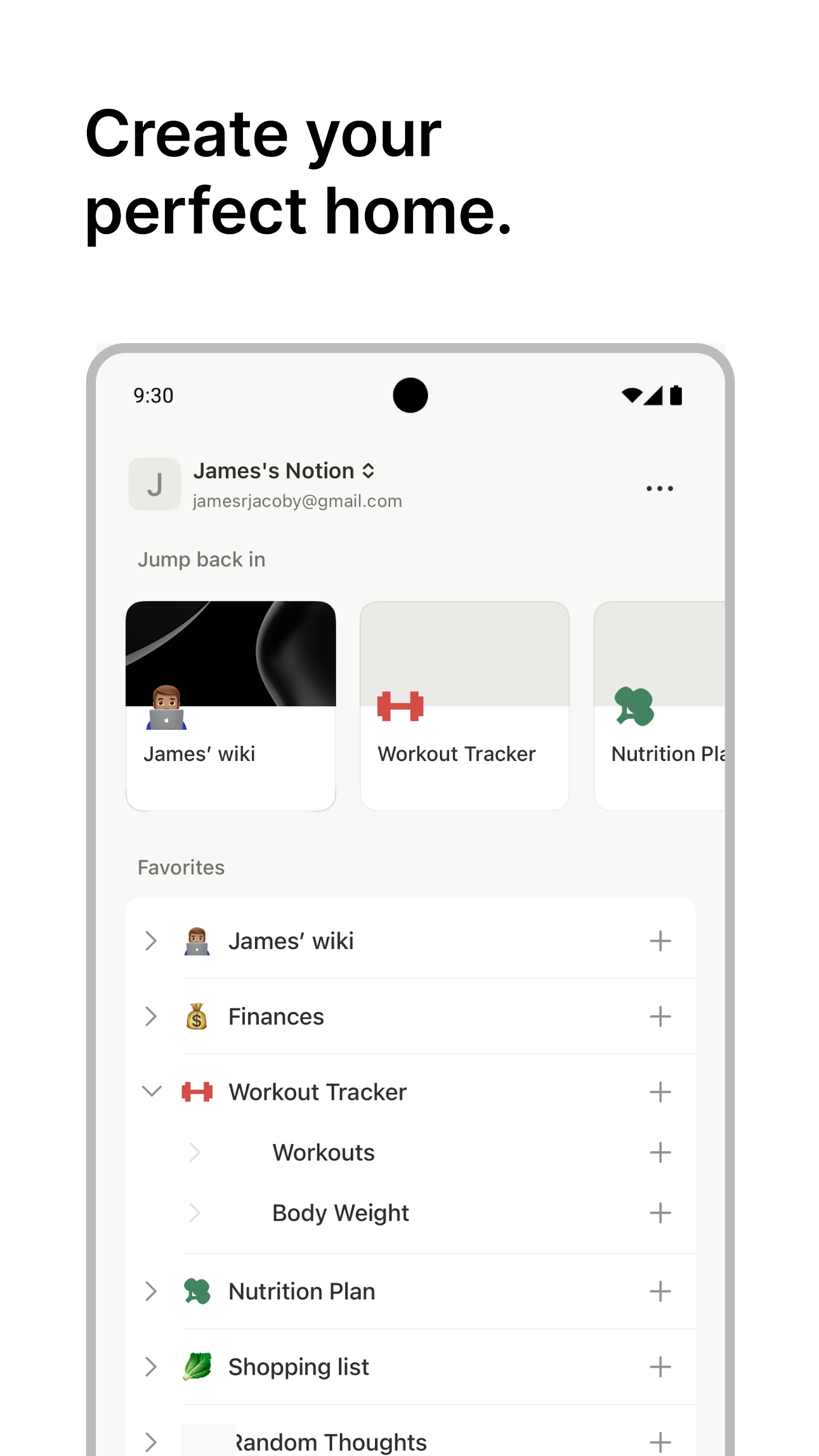 اسکرین شات 2 برنامه Notion: Notes, Tasks, AI