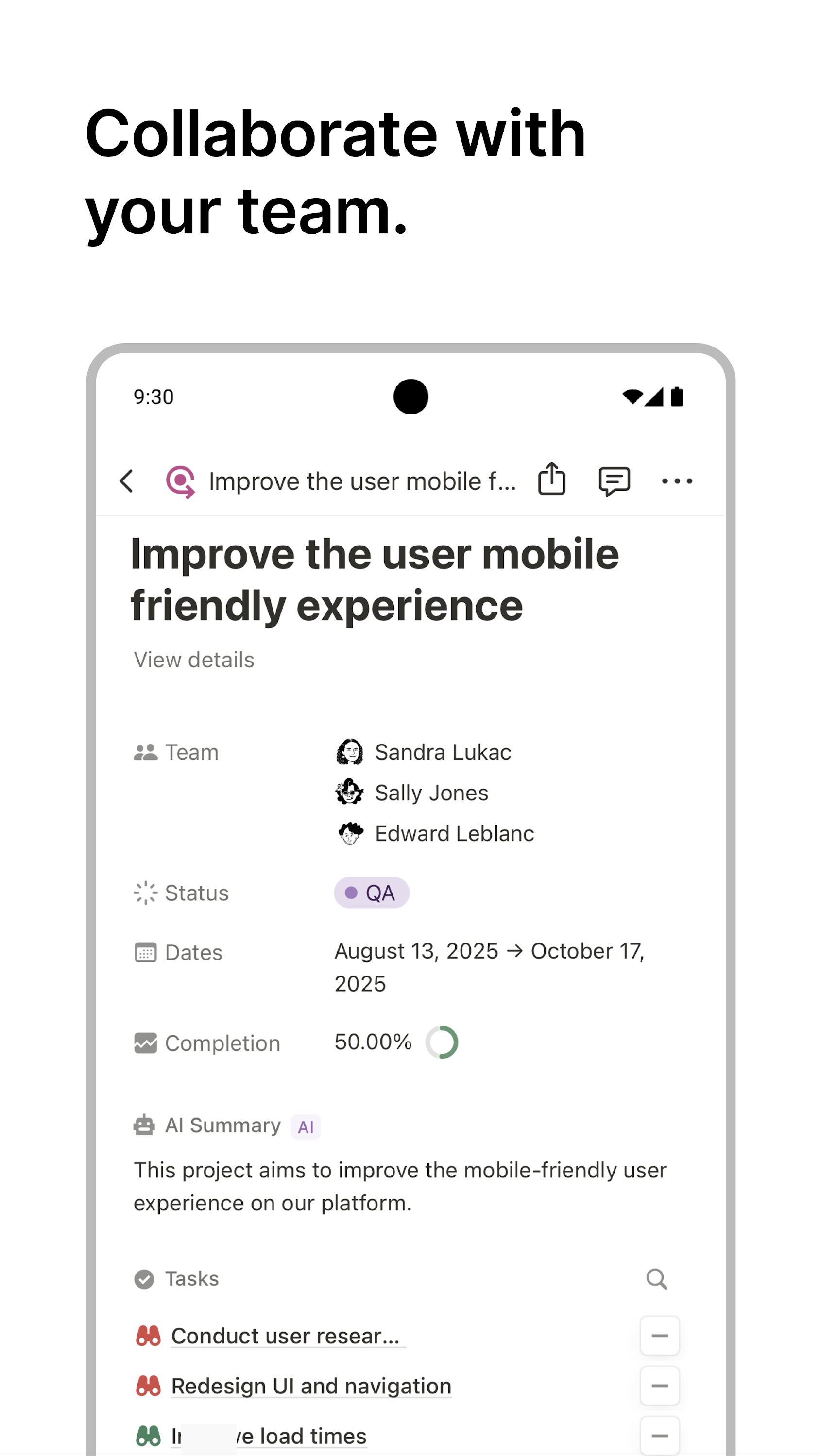 اسکرین شات 2 برنامه Notion: Notes, Tasks, AI