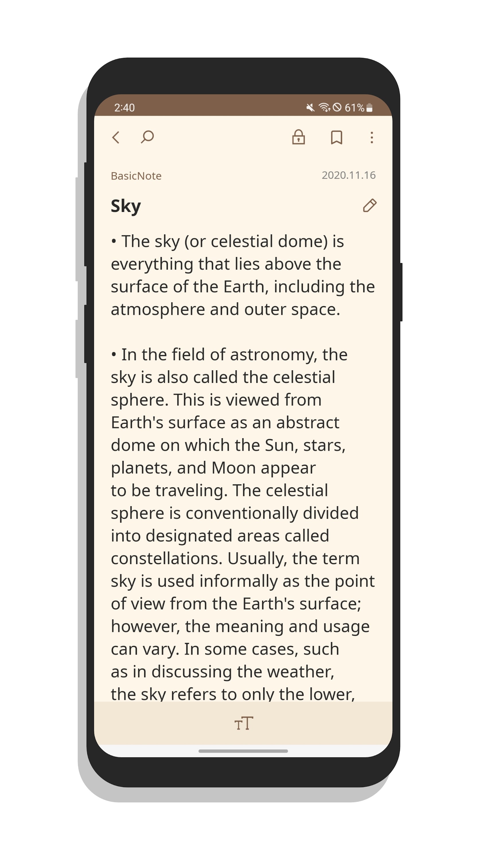 اسکرین شات 4 برنامه BasicNote: Notes & Notepad