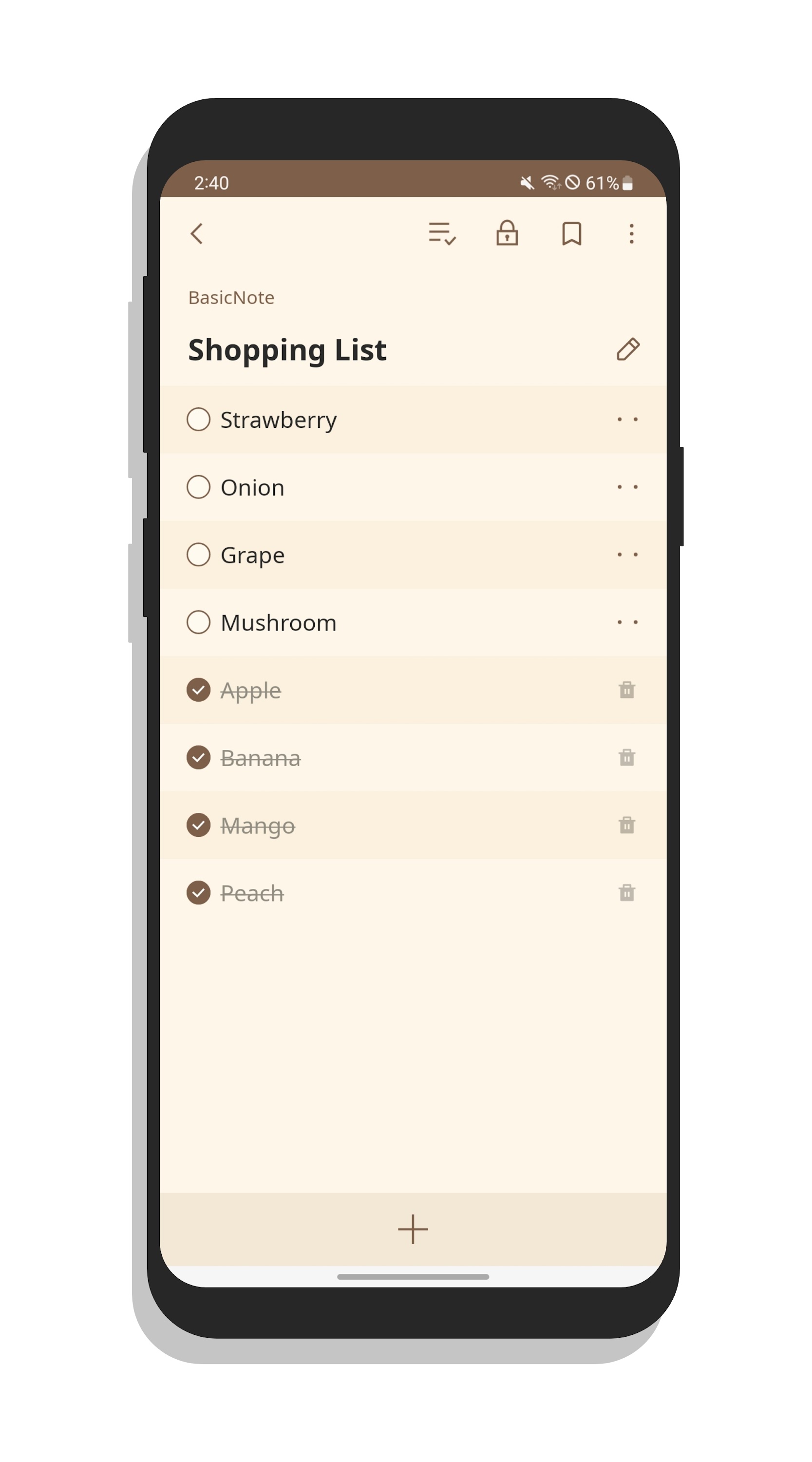 اسکرین شات 5 برنامه BasicNote: Notes & Notepad