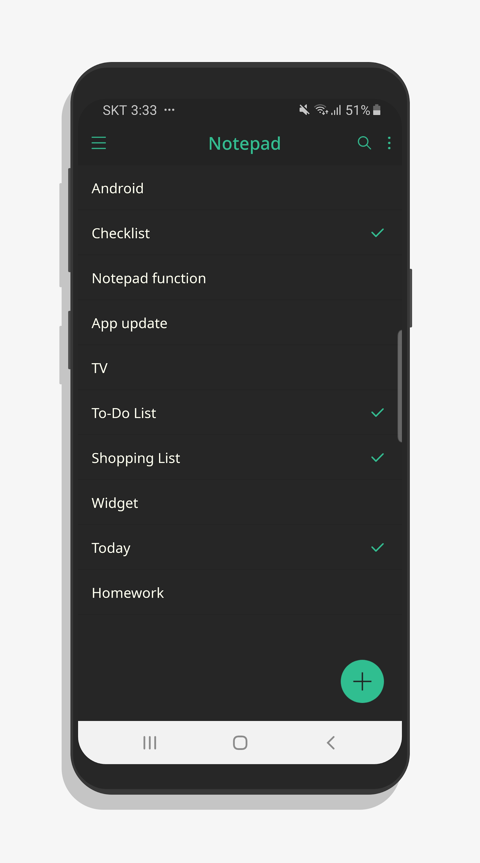 اسکرین شات 4 برنامه Notepad - Notes, Checklist