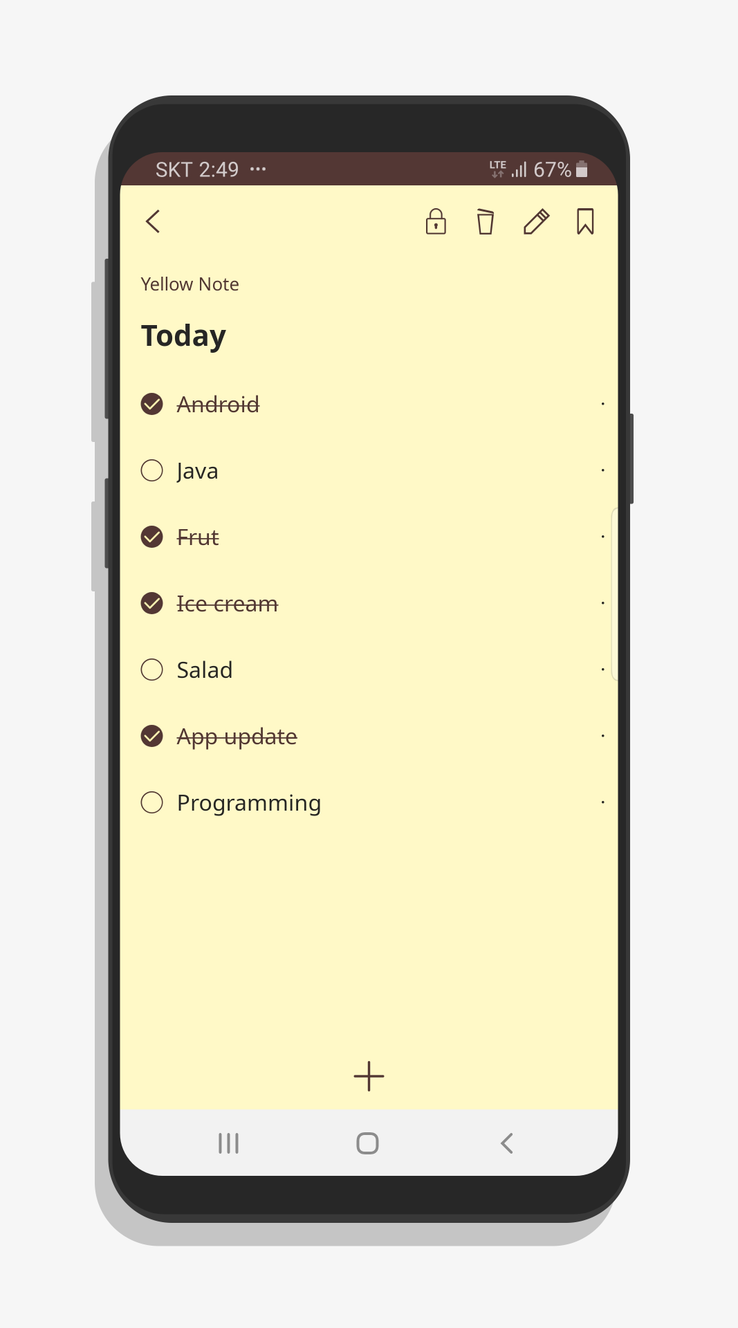 اسکرین شات 2 برنامه YellowNote - Notepad, Notes