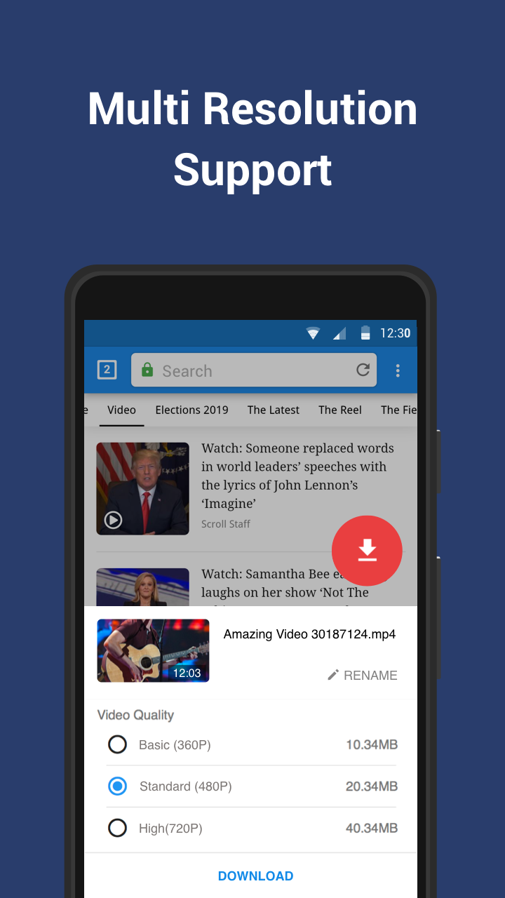 اسکرین شات 4 برنامه Video Downloader & Video Saver