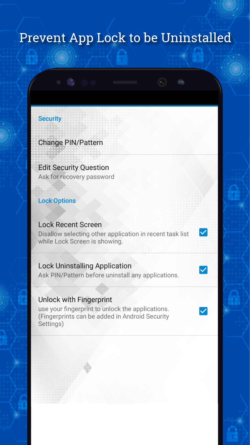 اسکرین شات 8 برنامه App Lock