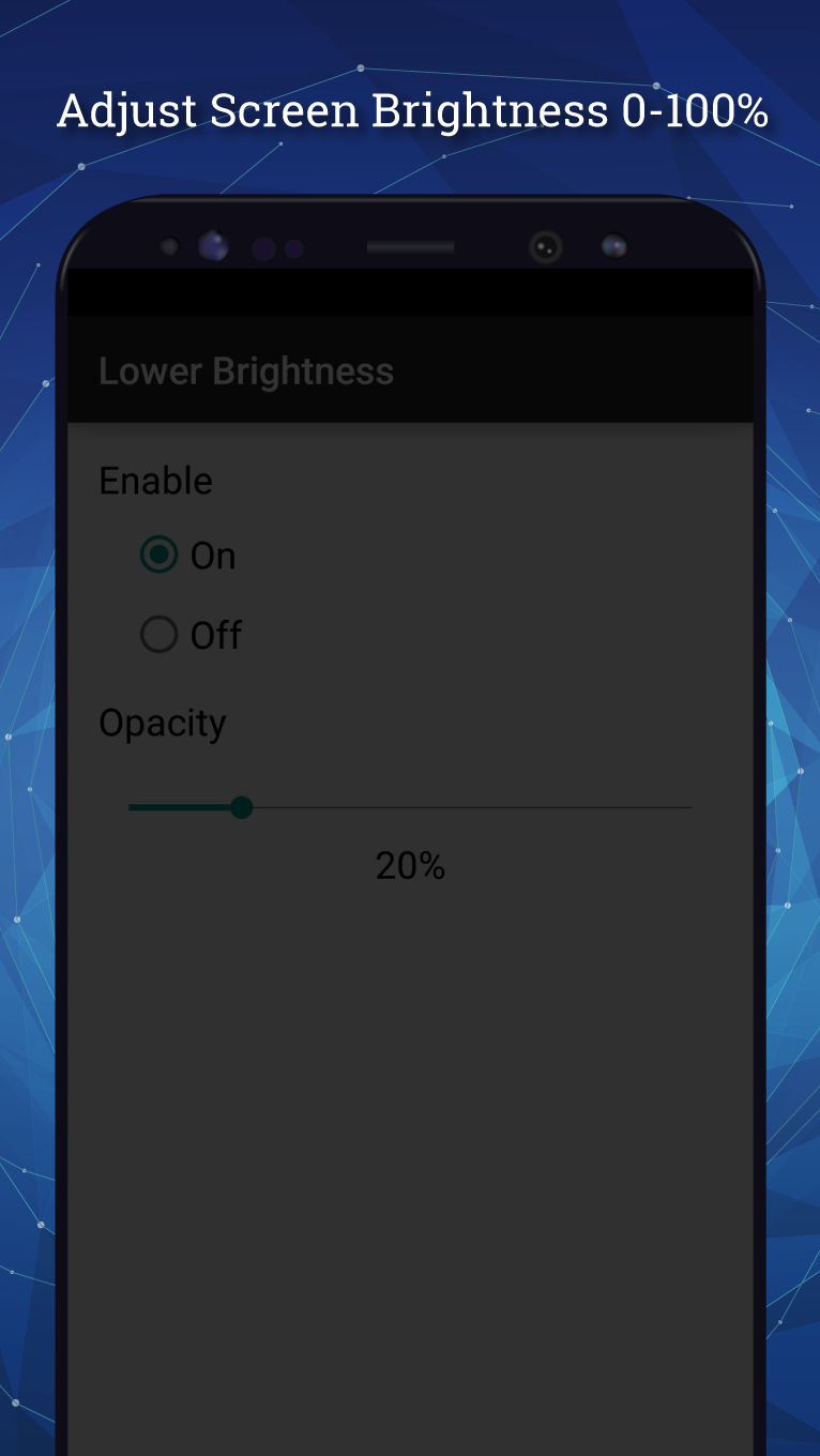 اسکرین شات 3 برنامه Lower Brightness Screen Filter