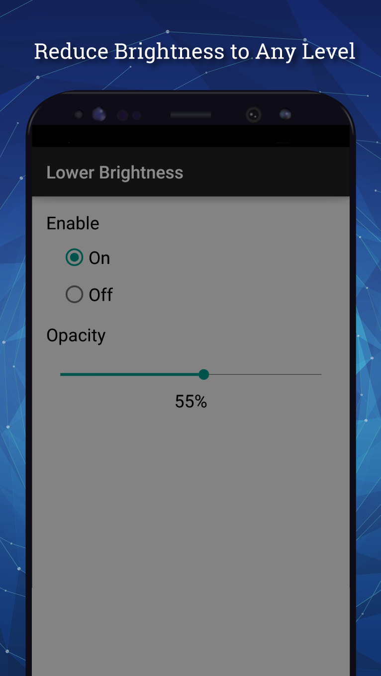 اسکرین شات 2 برنامه Lower Brightness Screen Filter