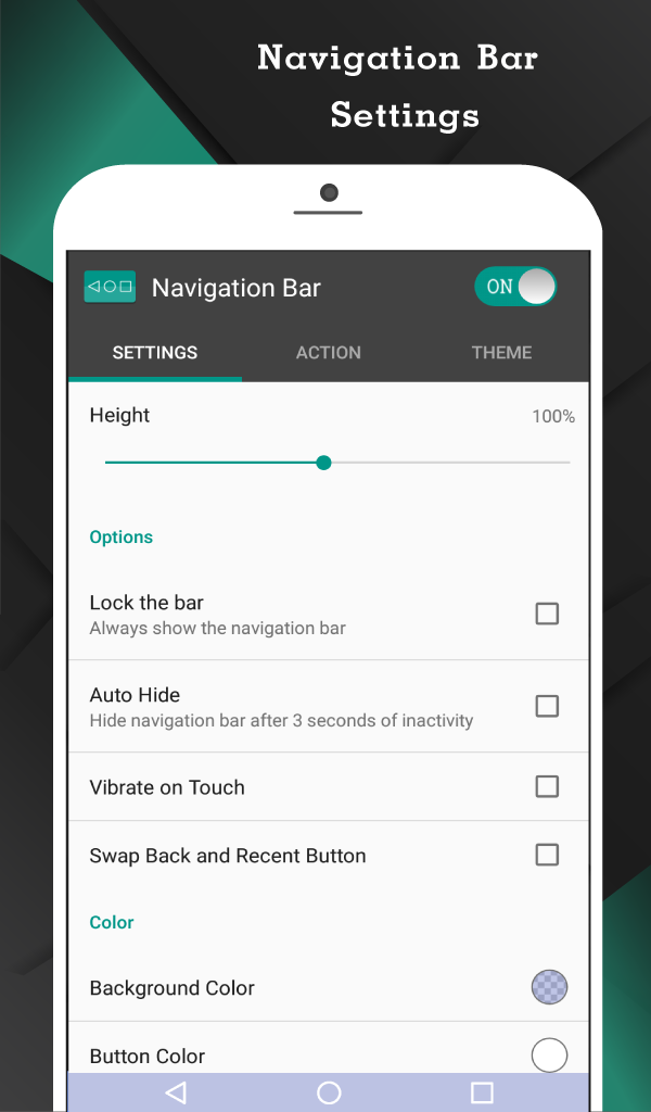اسکرین شات 2 برنامه Navigation Bar for Android