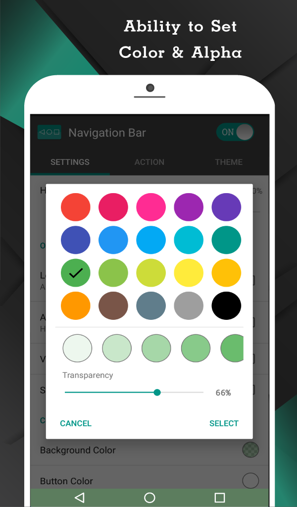 اسکرین شات 3 برنامه Navigation Bar for Android