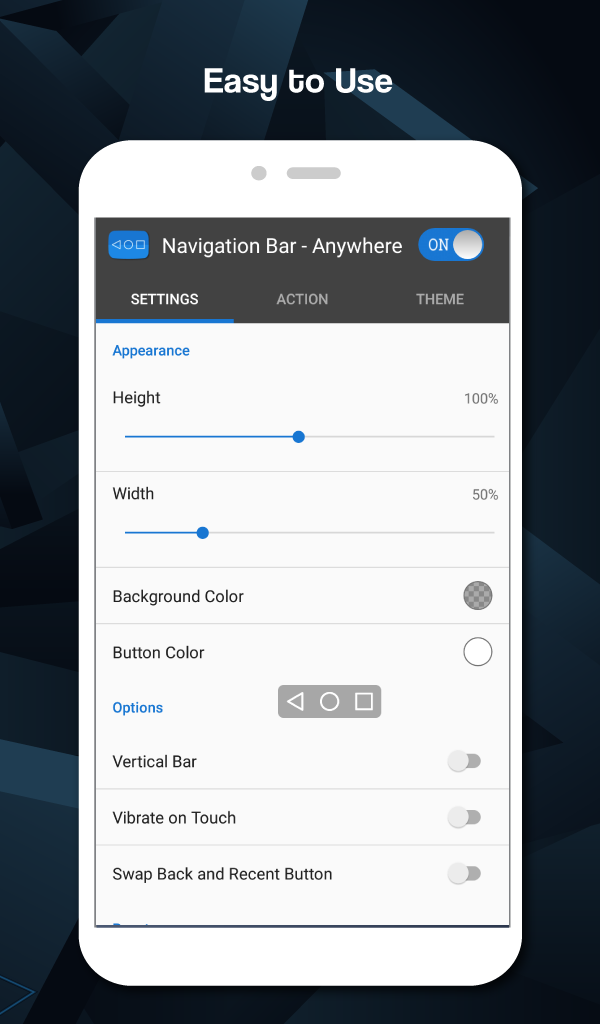 اسکرین شات 2 برنامه Navigation Bar - Anywhere