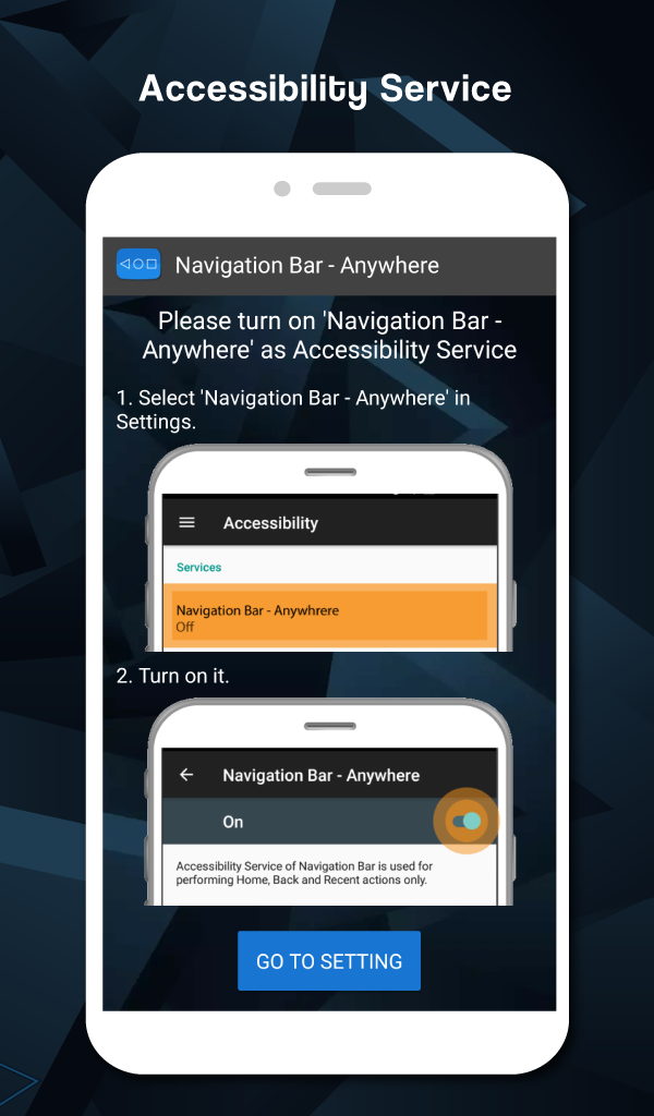 اسکرین شات 6 برنامه Navigation Bar - Anywhere