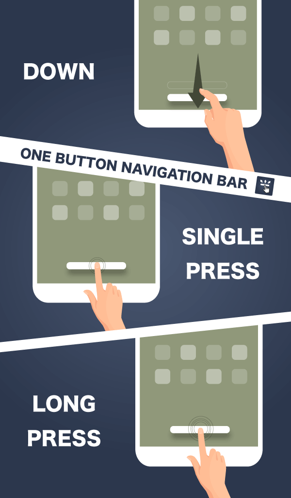 اسکرین شات 2 برنامه One Button Navigation Bar