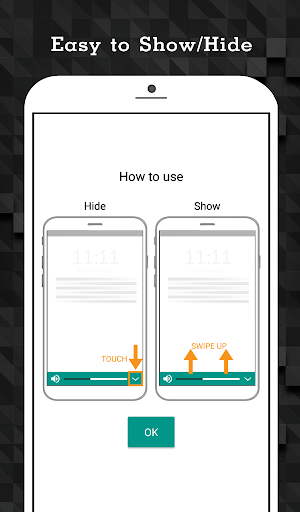 اسکرین شات 2 برنامه Volume Control - Bottom Screen