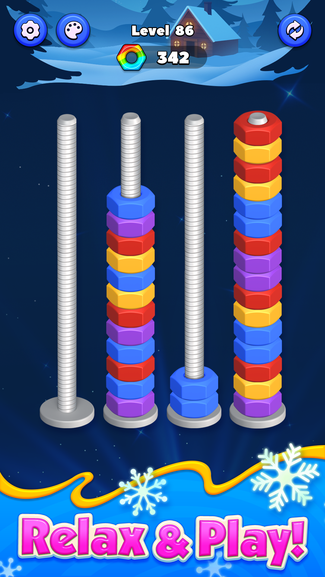 اسکرین شات 2 بازی Nut Sort Puzzle