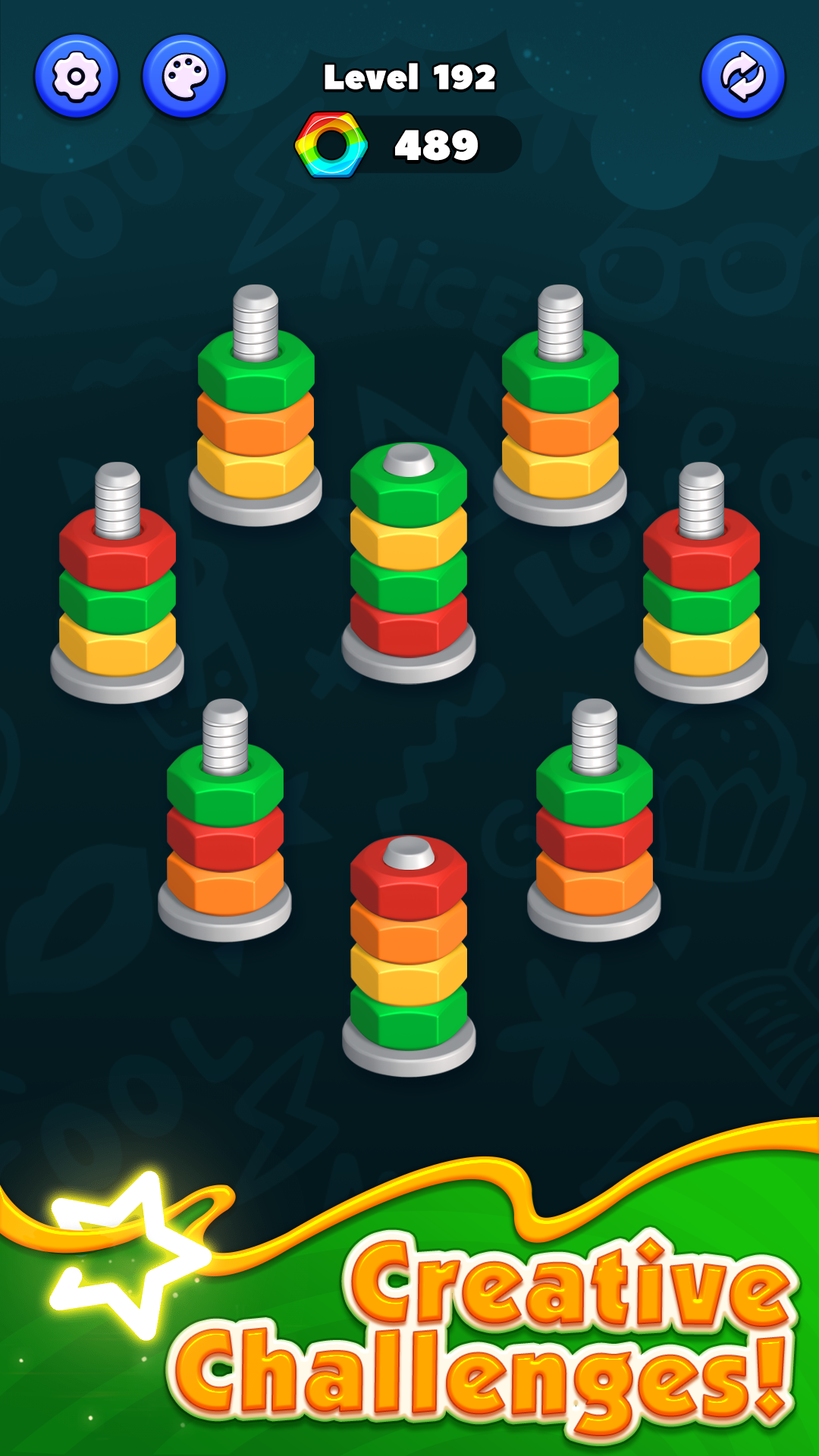 اسکرین شات 3 بازی Nut Sort Puzzle