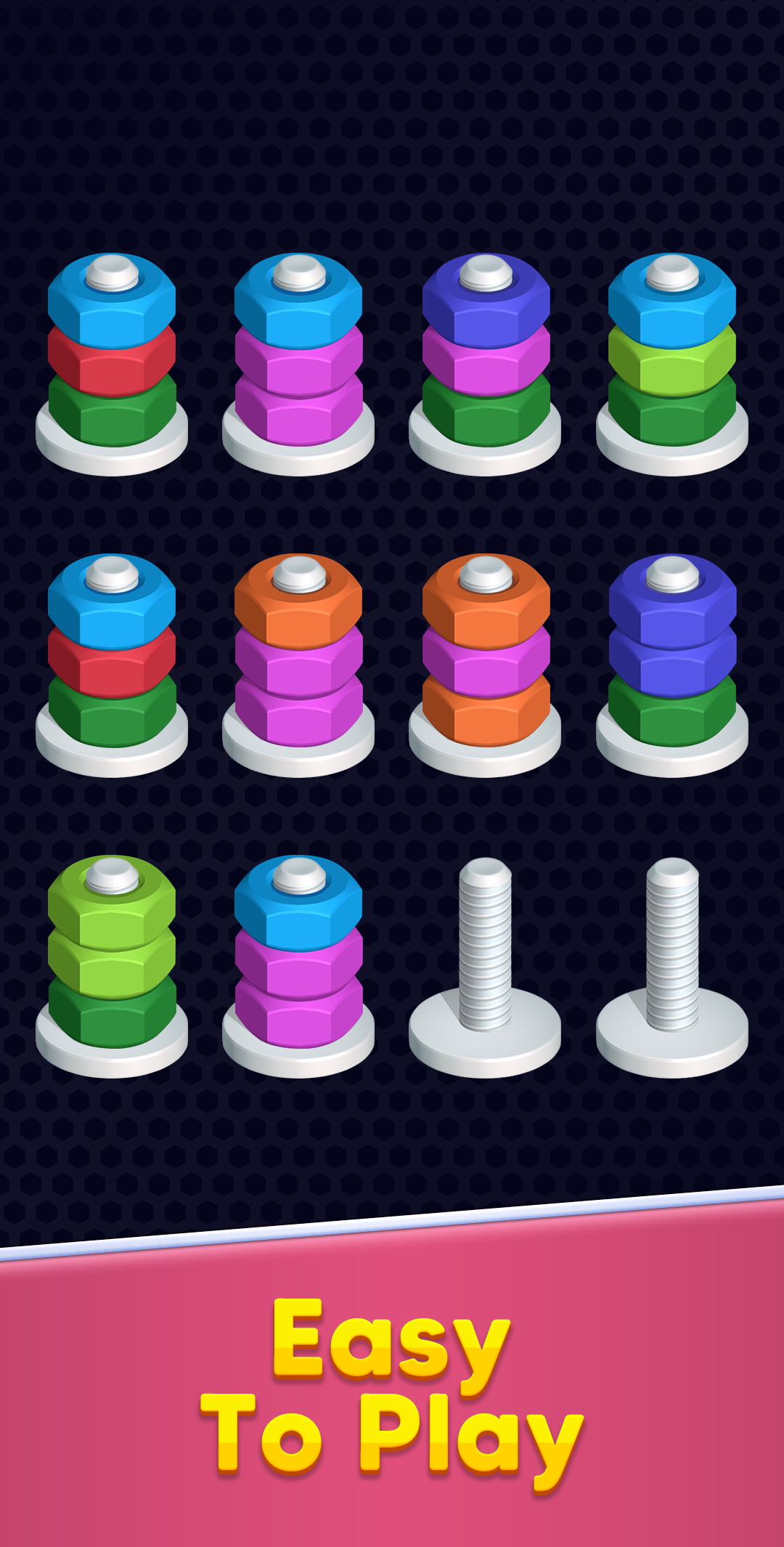 اسکرین شات 1 بازی Nut Sort Puzzle Games