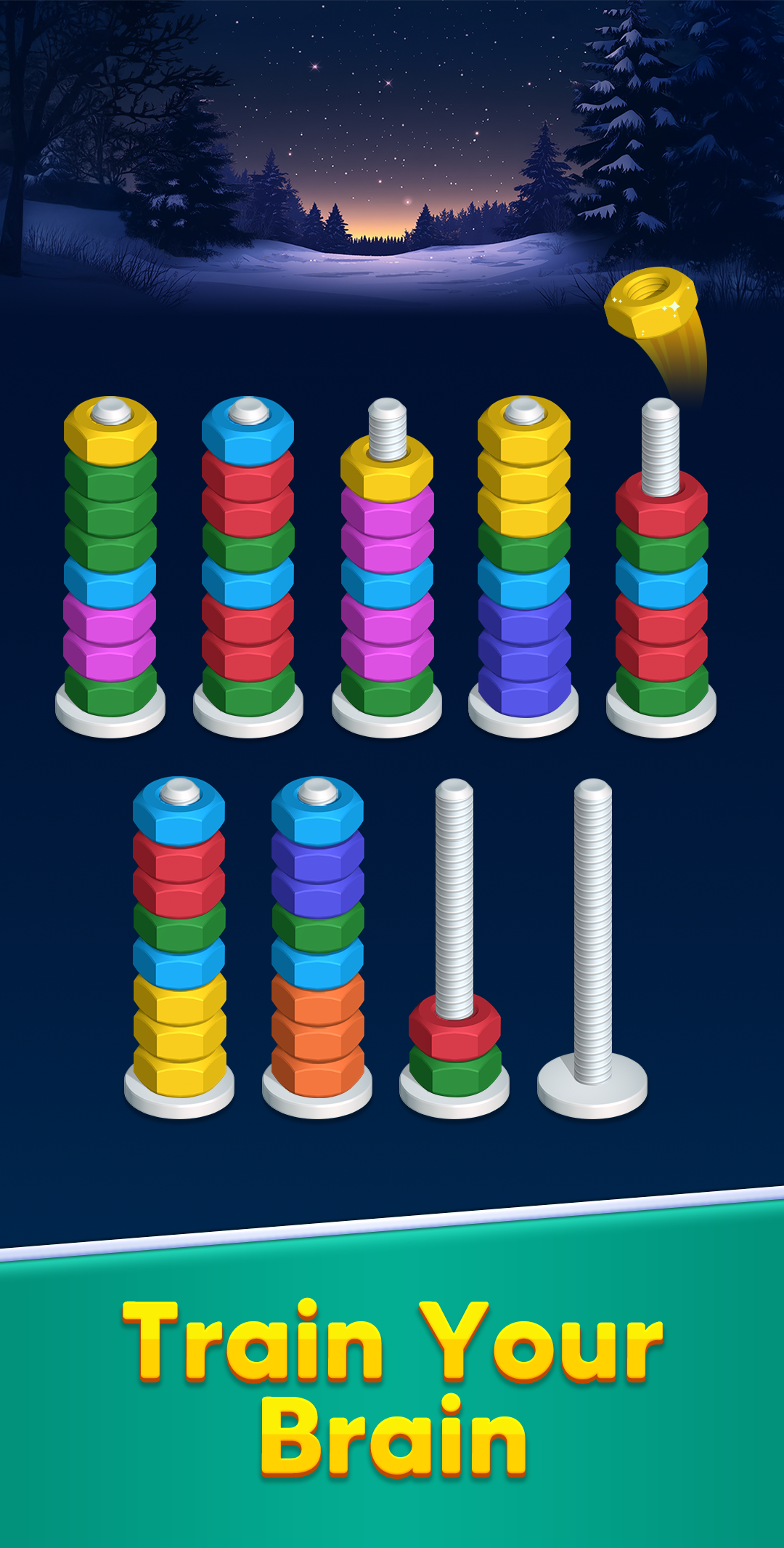 اسکرین شات 4 بازی Nut Sort Puzzle Games