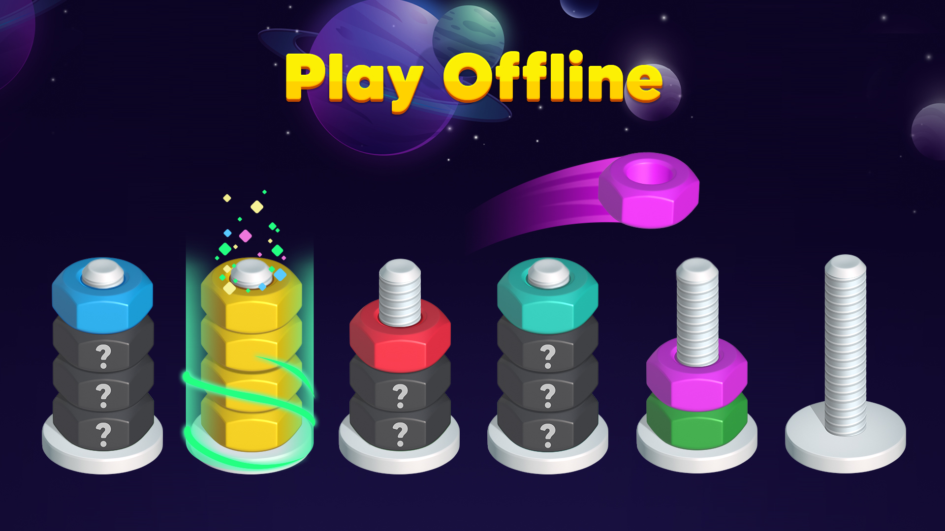 اسکرین شات 5 بازی Nut Sort Puzzle Games