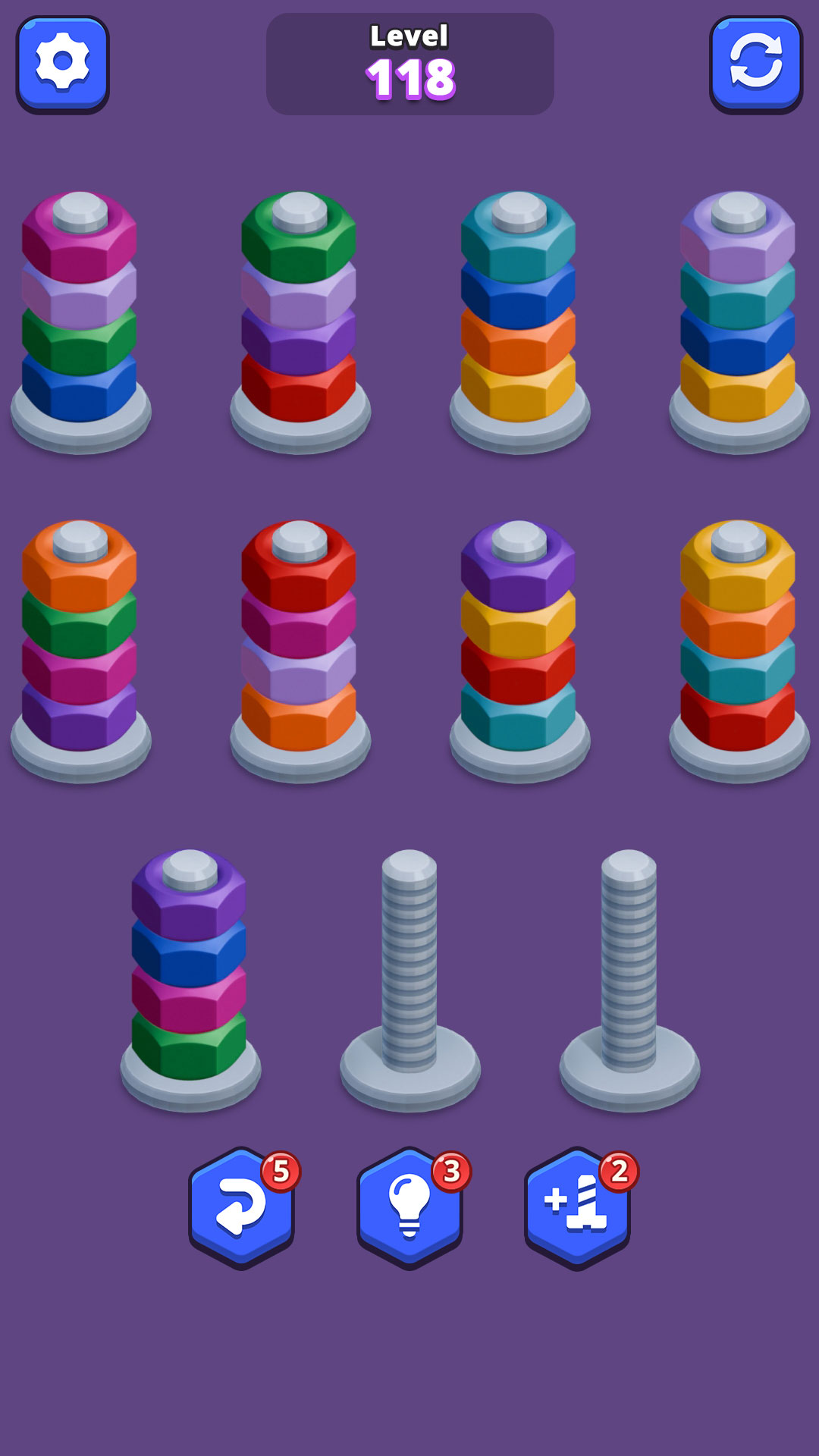 اسکرین شات 8 بازی Nuts Sort Master