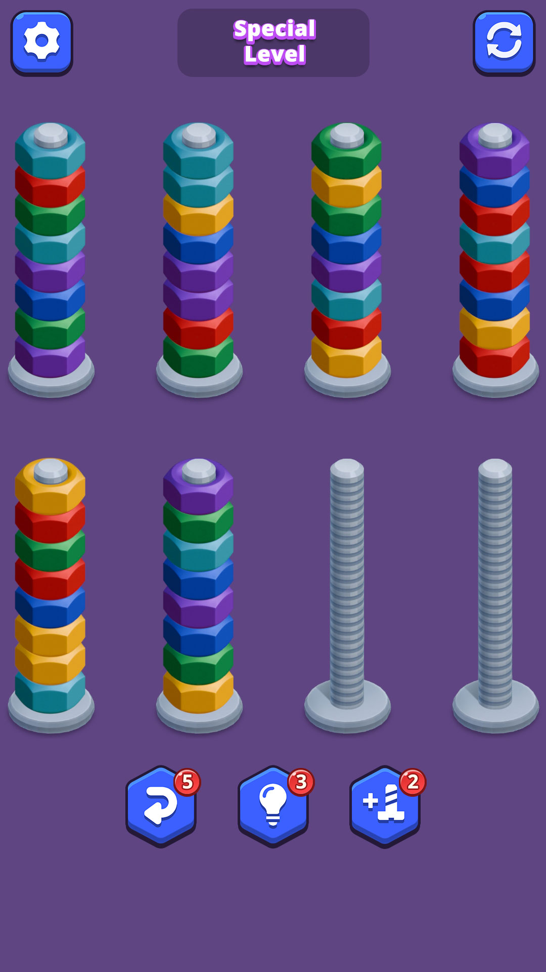 اسکرین شات 2 بازی Nuts Sort Master