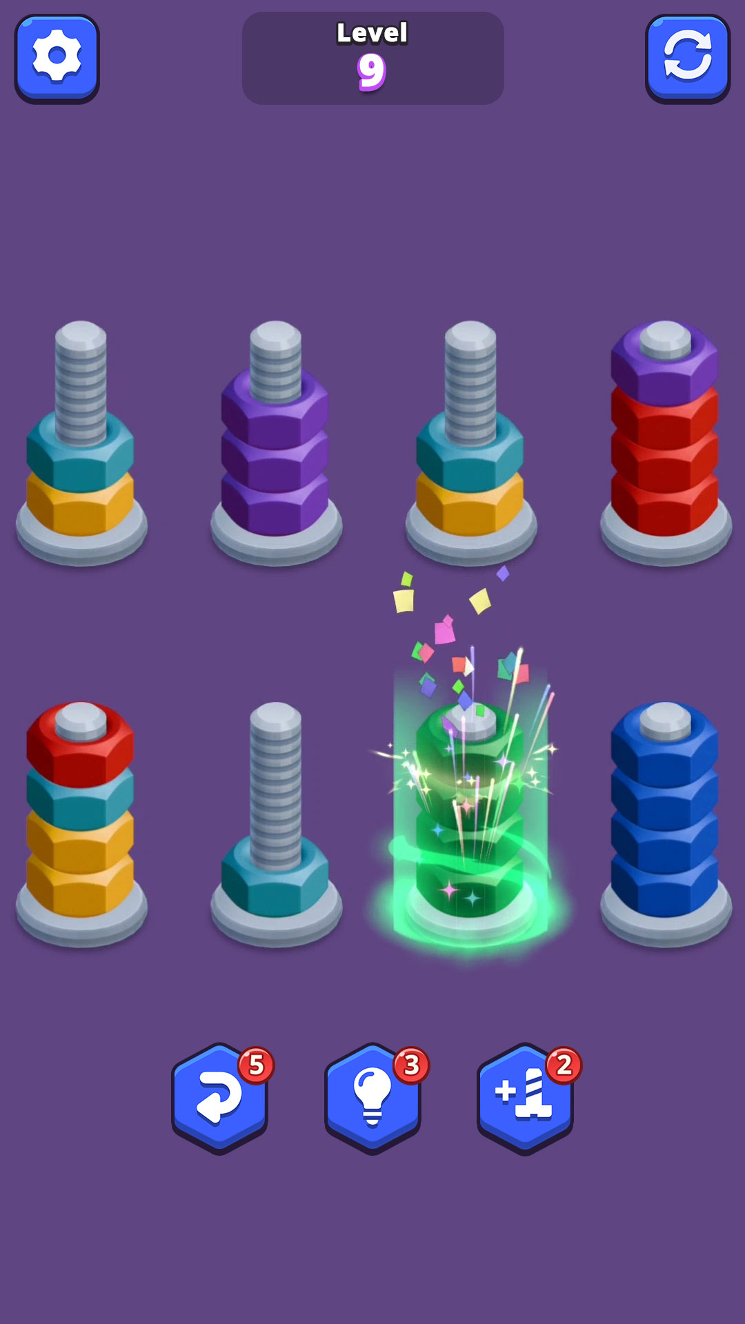 اسکرین شات 4 بازی Nuts Sort Master