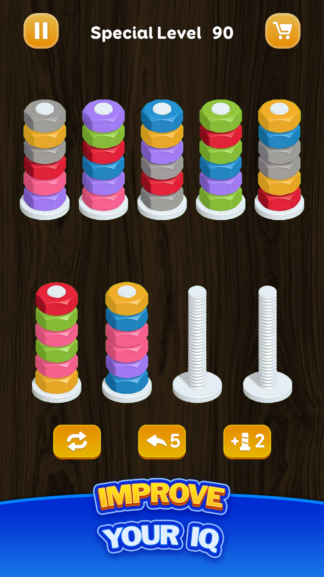 اسکرین شات 3 بازی Nut Sort Puzzle - Color Sort
