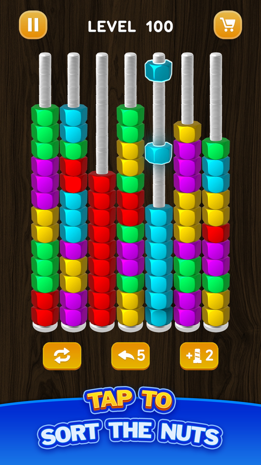 اسکرین شات 1 بازی Nut Sort Puzzle - Color Sort