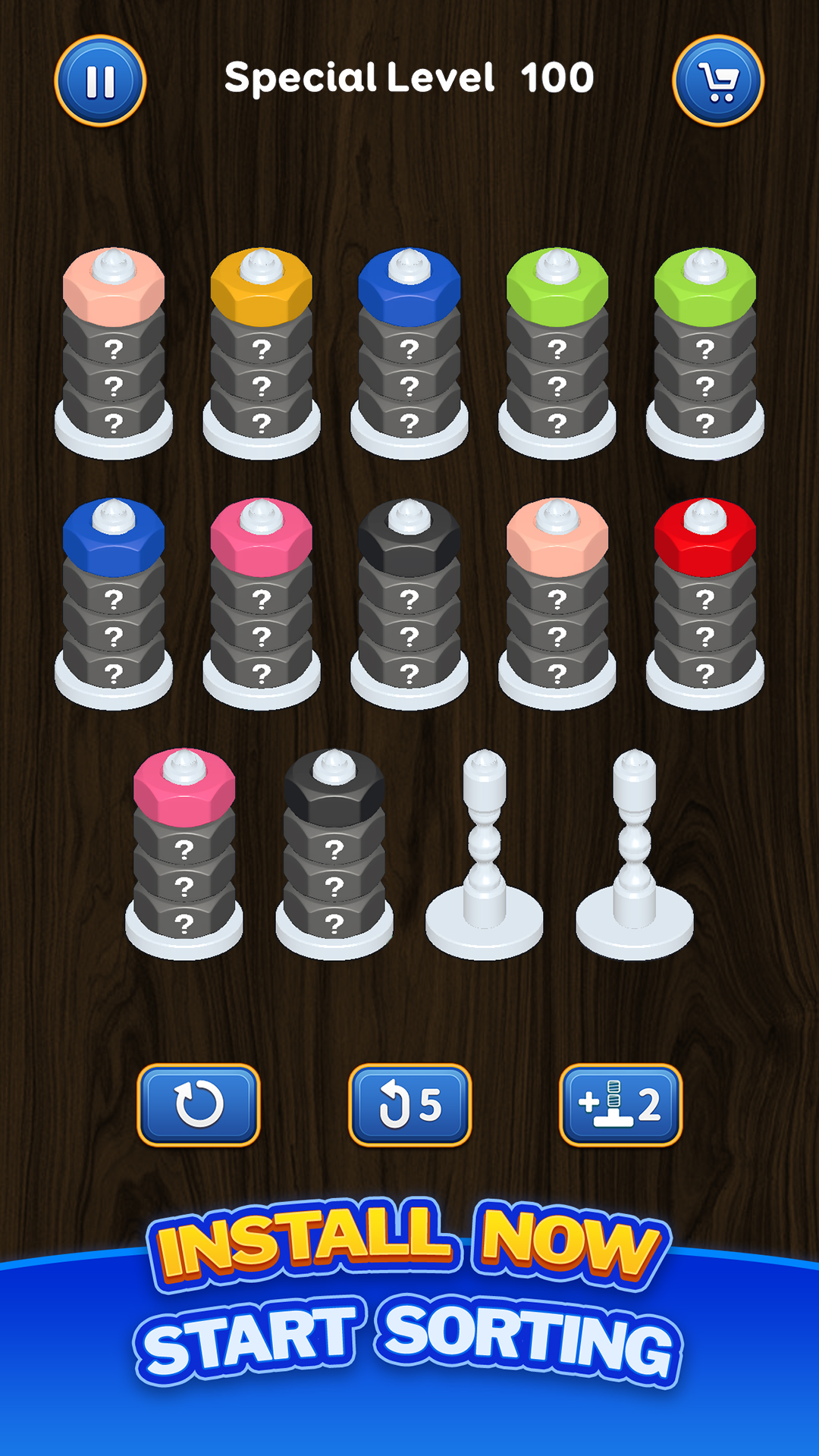 اسکرین شات 8 بازی Nut Sort Puzzle - Color Sort