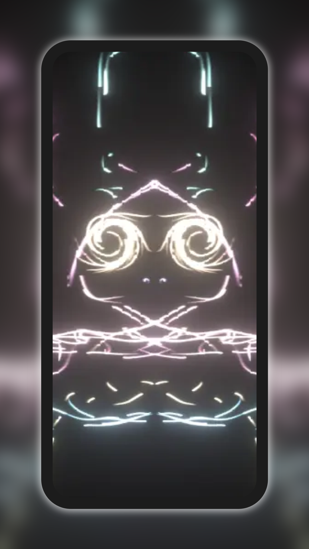 اسکرین شات 4 برنامه Neon Wave Live Wallpaper