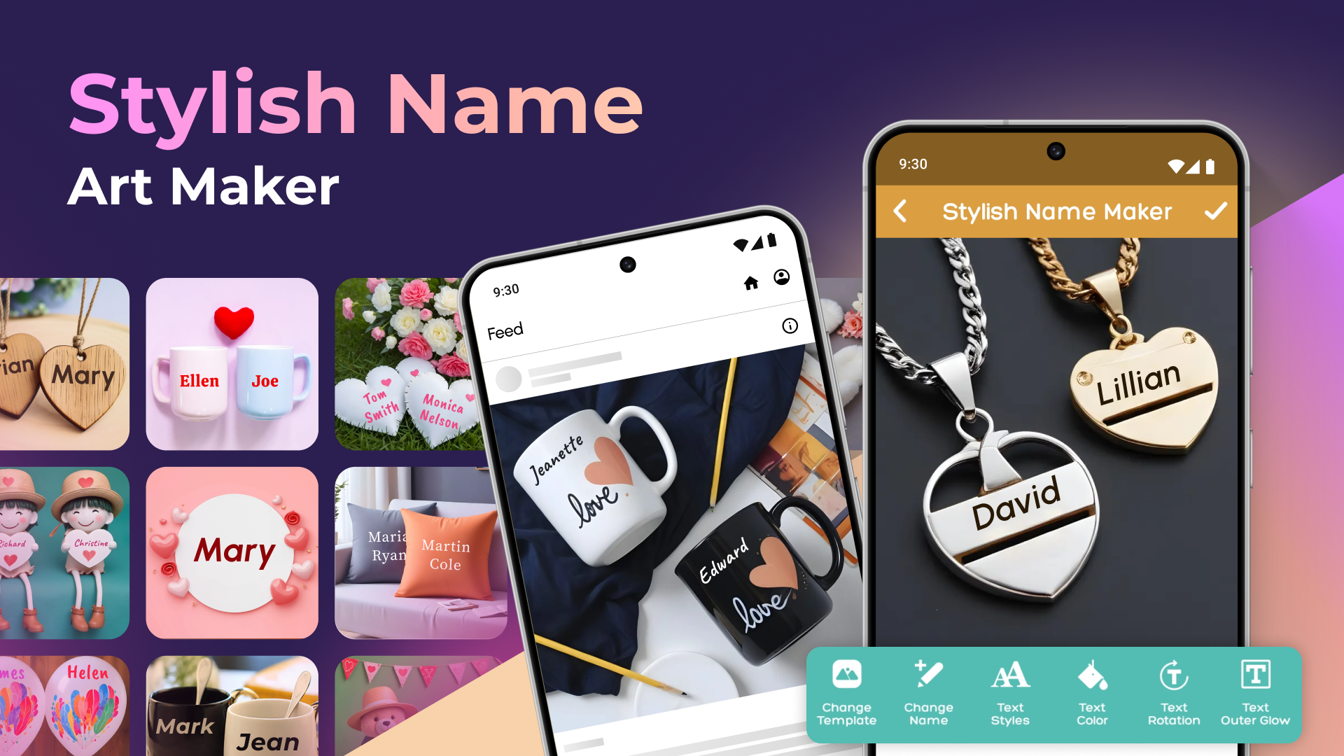 اسکرین شات 1 برنامه Stylish Name Art Maker