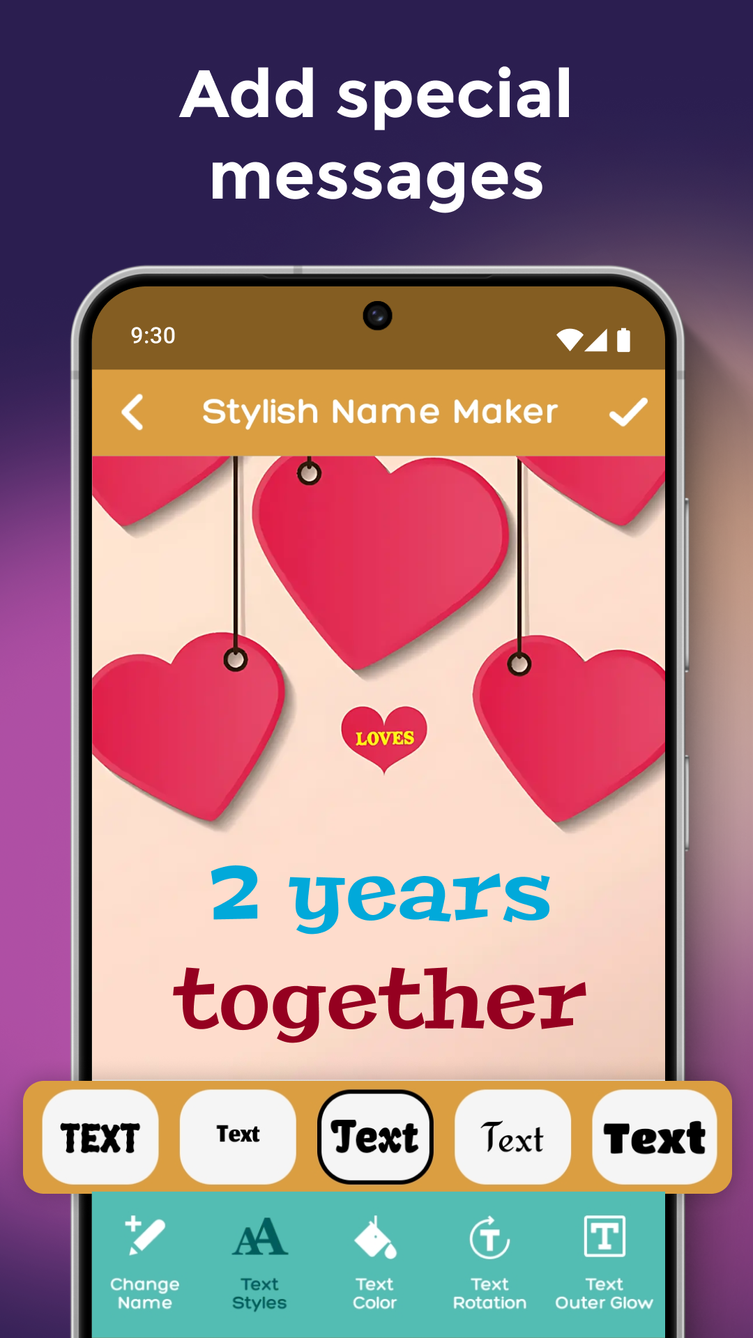 اسکرین شات 5 برنامه Stylish Name Art Maker