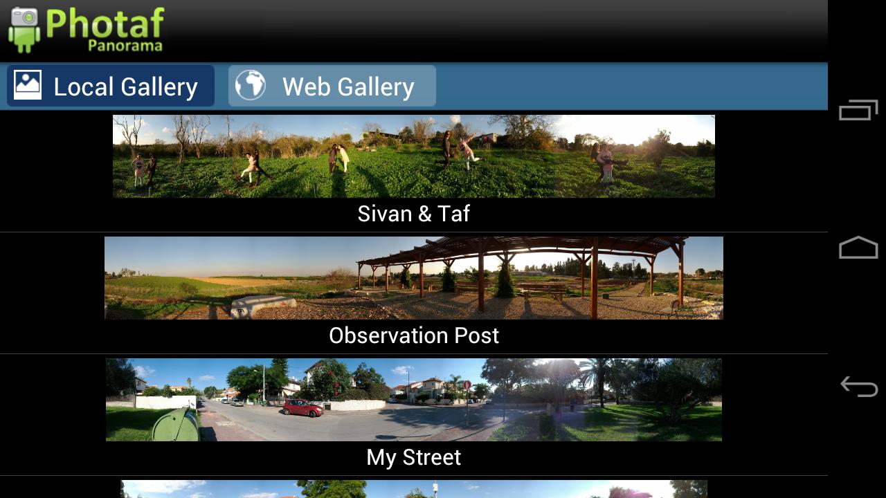 اسکرین شات 2 برنامه Photaf Panorama (Free)