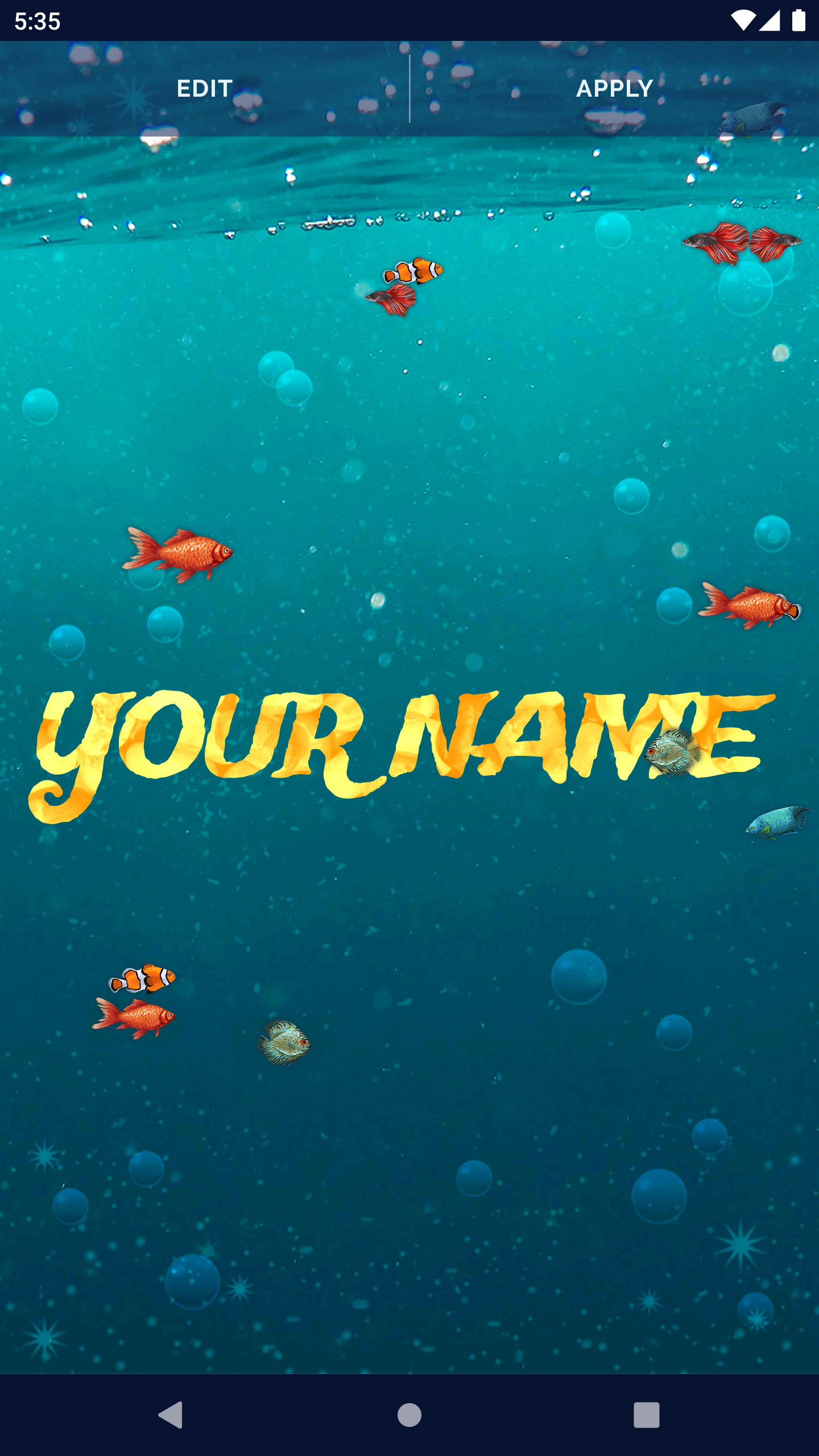 اسکرین شات 2 برنامه Ocean Fish Live Wallpaper 4K