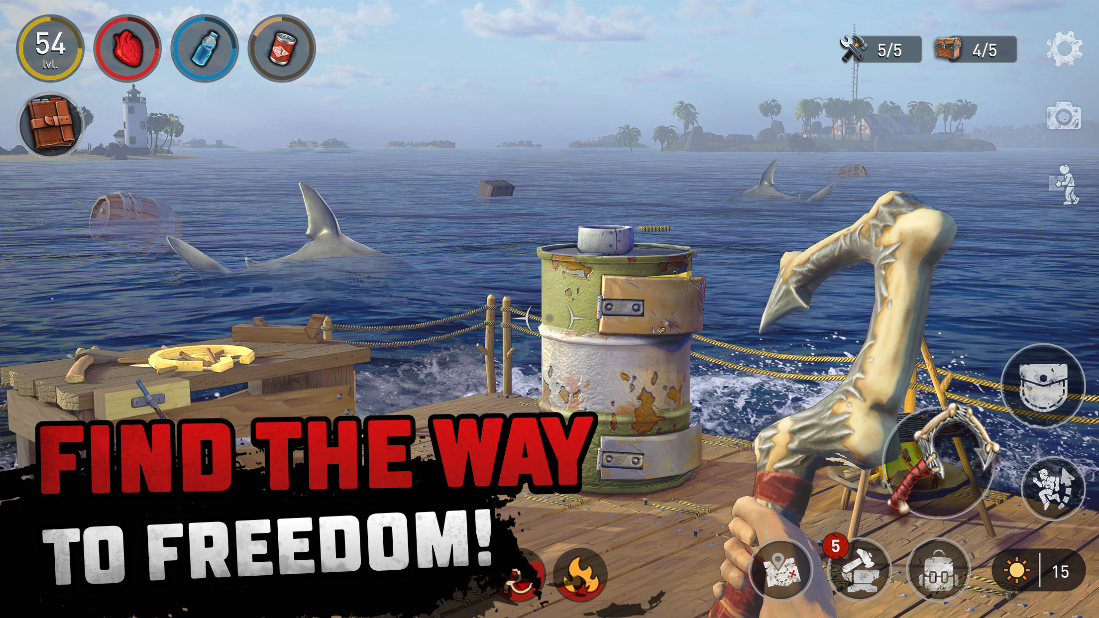 اسکرین شات 4 بازی Raft® Survival - Ocean Nomad