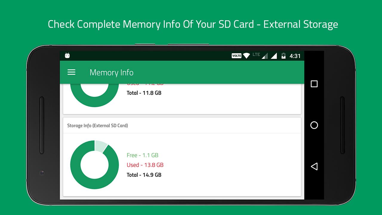 اسکرین شات 3 برنامه Memory Info (RAM, ROM Internal