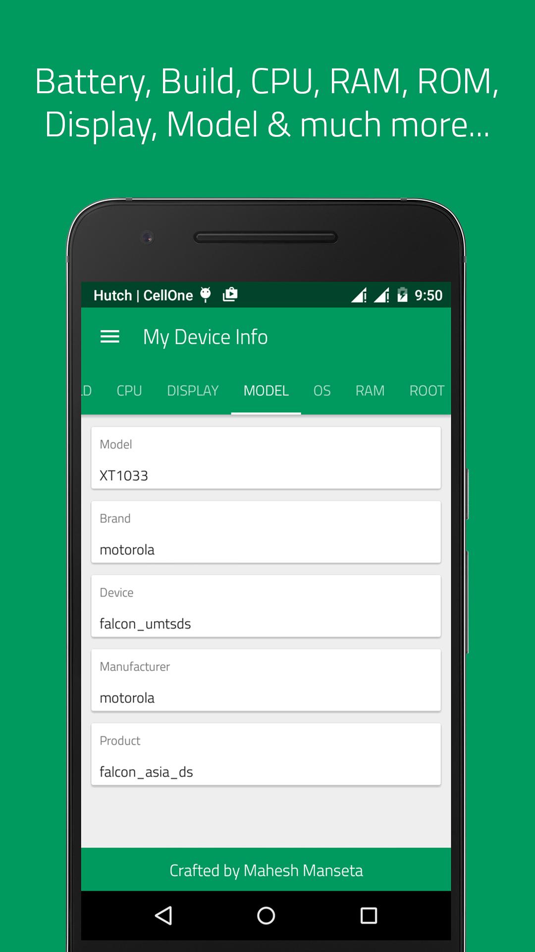 اسکرین شات 4 برنامه My Device Info - Hardware & So