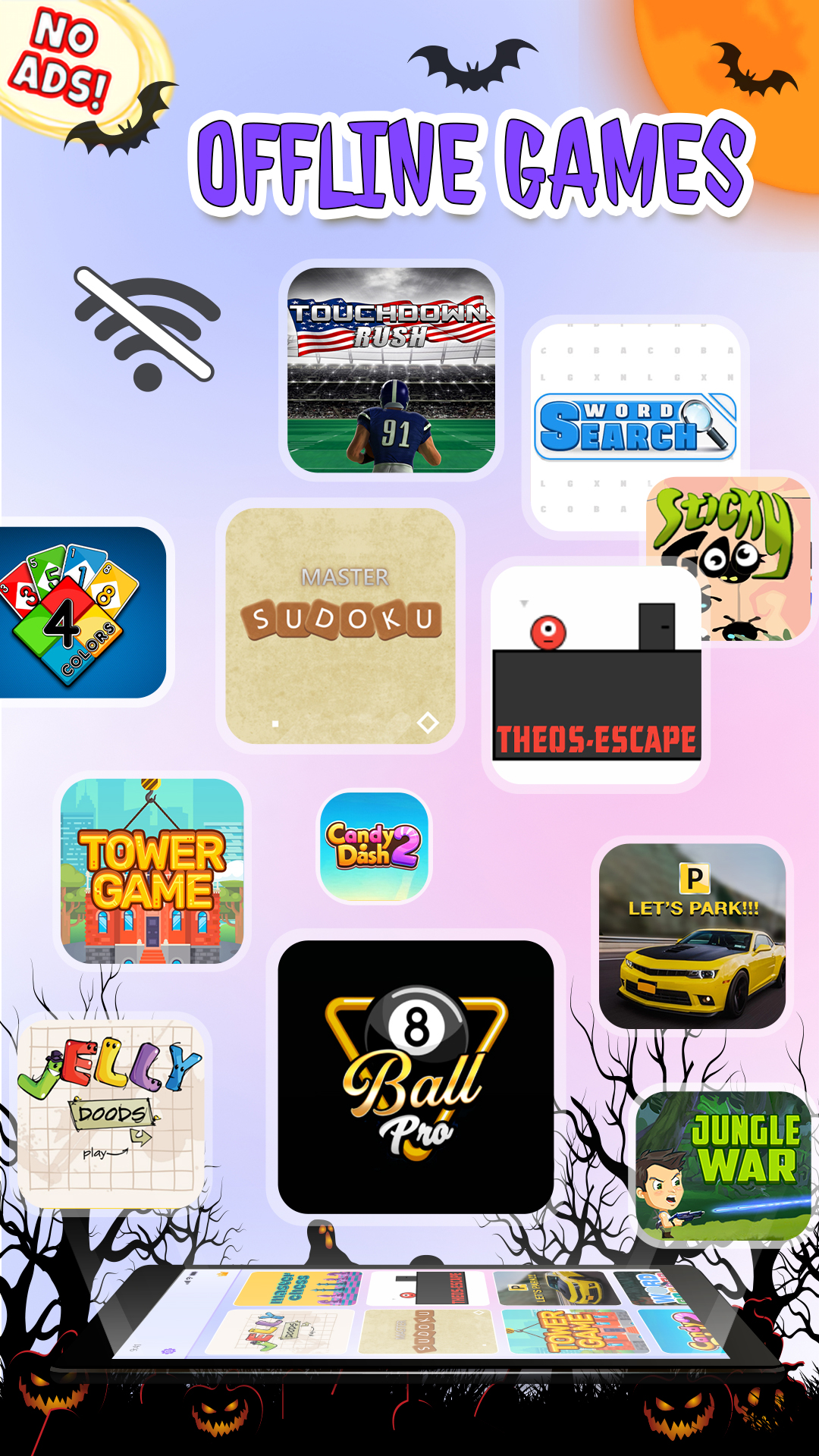 اسکرین شات 1 بازی No Wifi Games: Play Offline