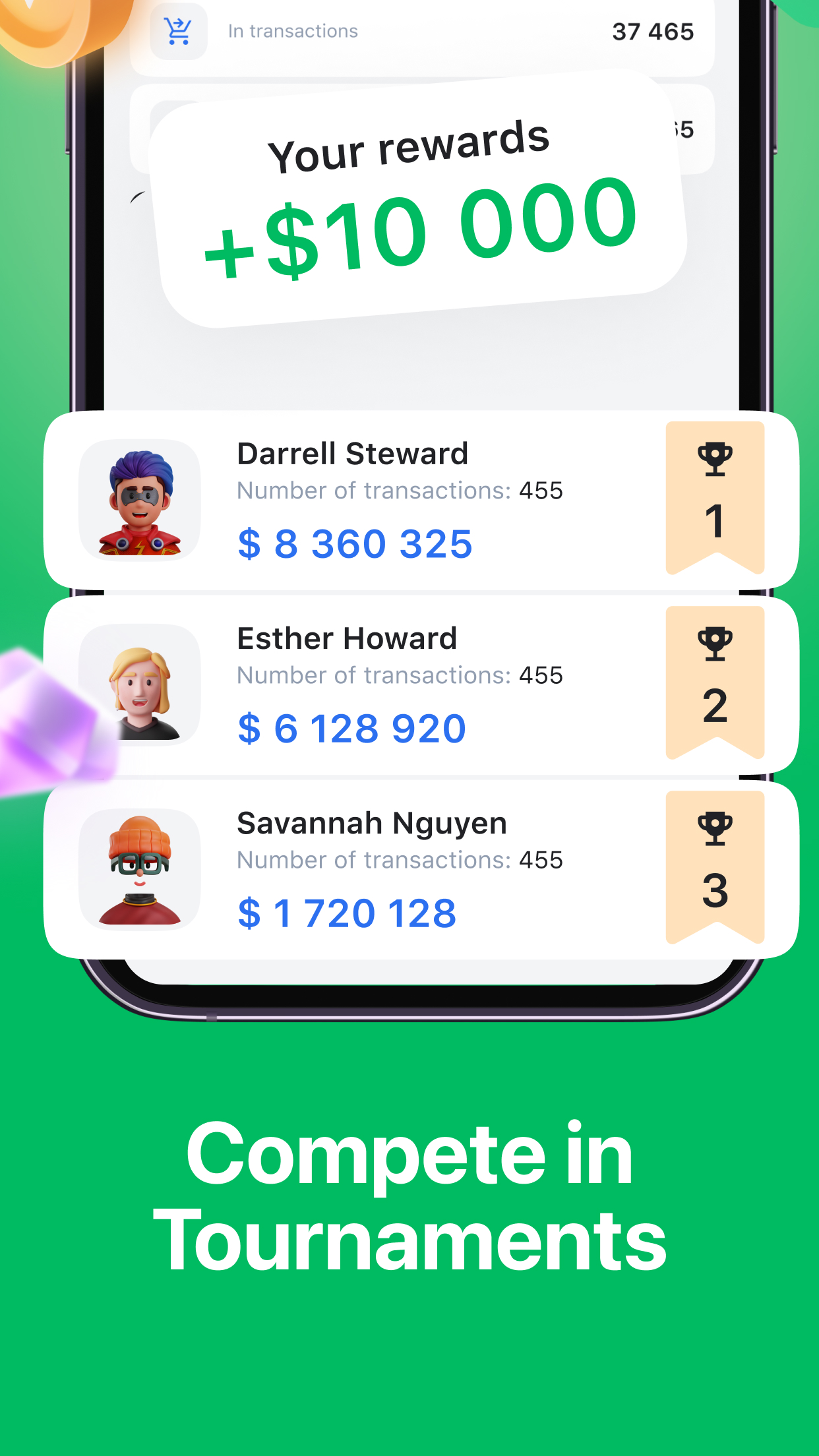 اسکرین شات 2 برنامه Cryptoguru: Trading Simulator