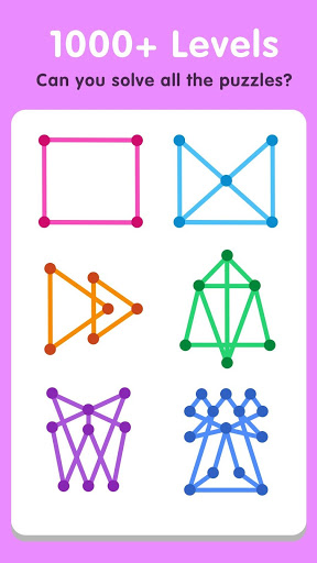 اسکرین شات 1 بازی One Drawing Puzzle - Draw one touch line games