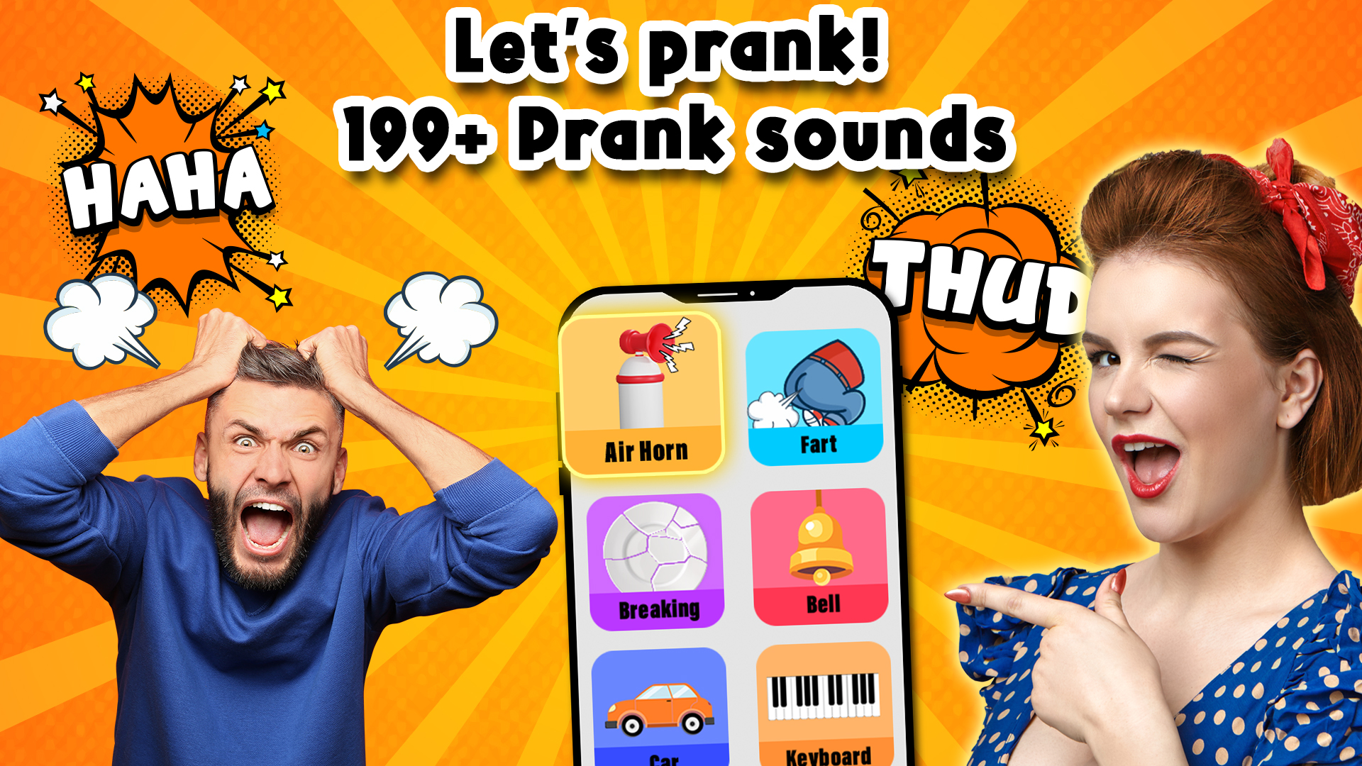 اسکرین شات برنامه Prank Simulator: Fart, Airhorn 1